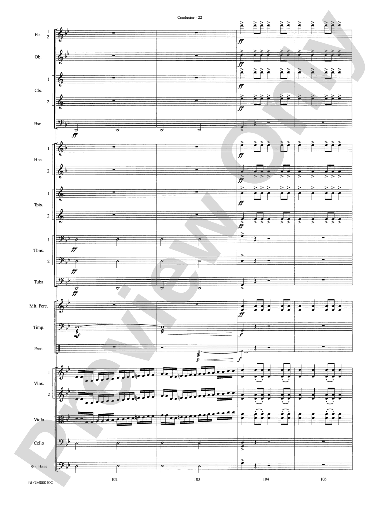 Aboriginal Rituals: Full Orchestra Conductor Score & Parts