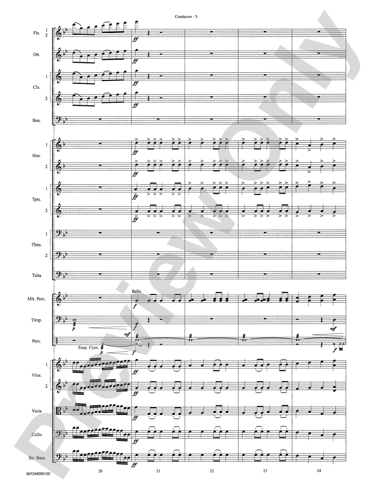 Aboriginal Rituals: Full Orchestra Conductor Score & Parts