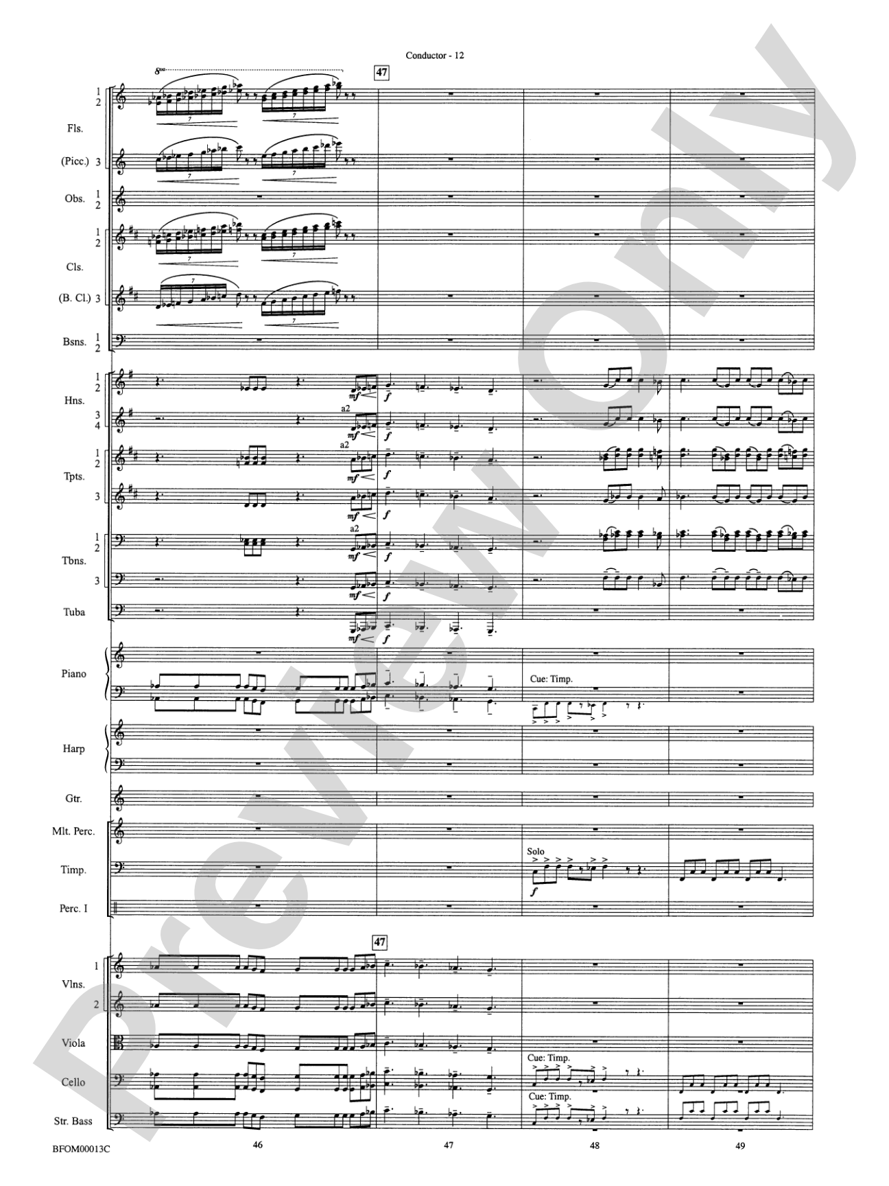 American Salute: Full Orchestra Conductor Score & Parts