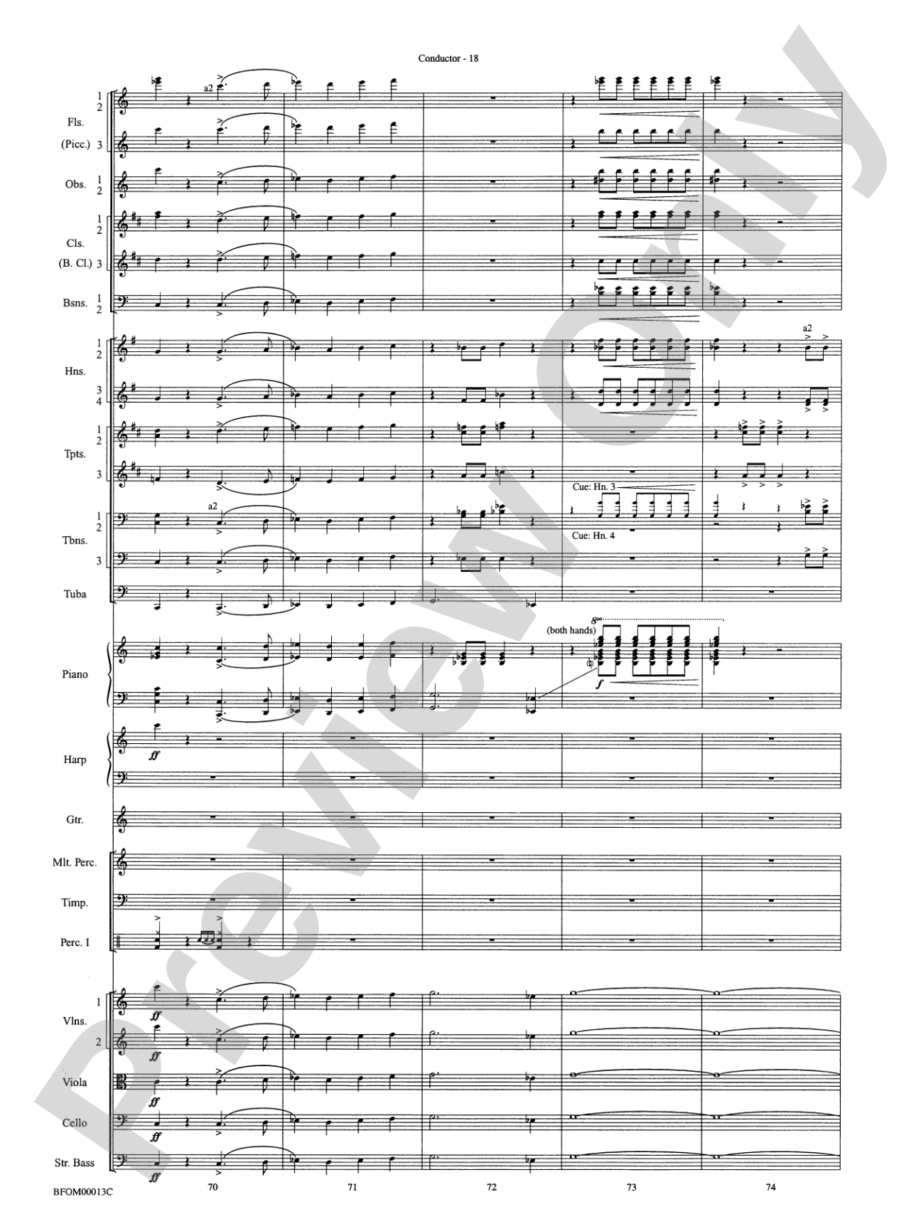 American Salute: Full Orchestra Conductor Score & Parts