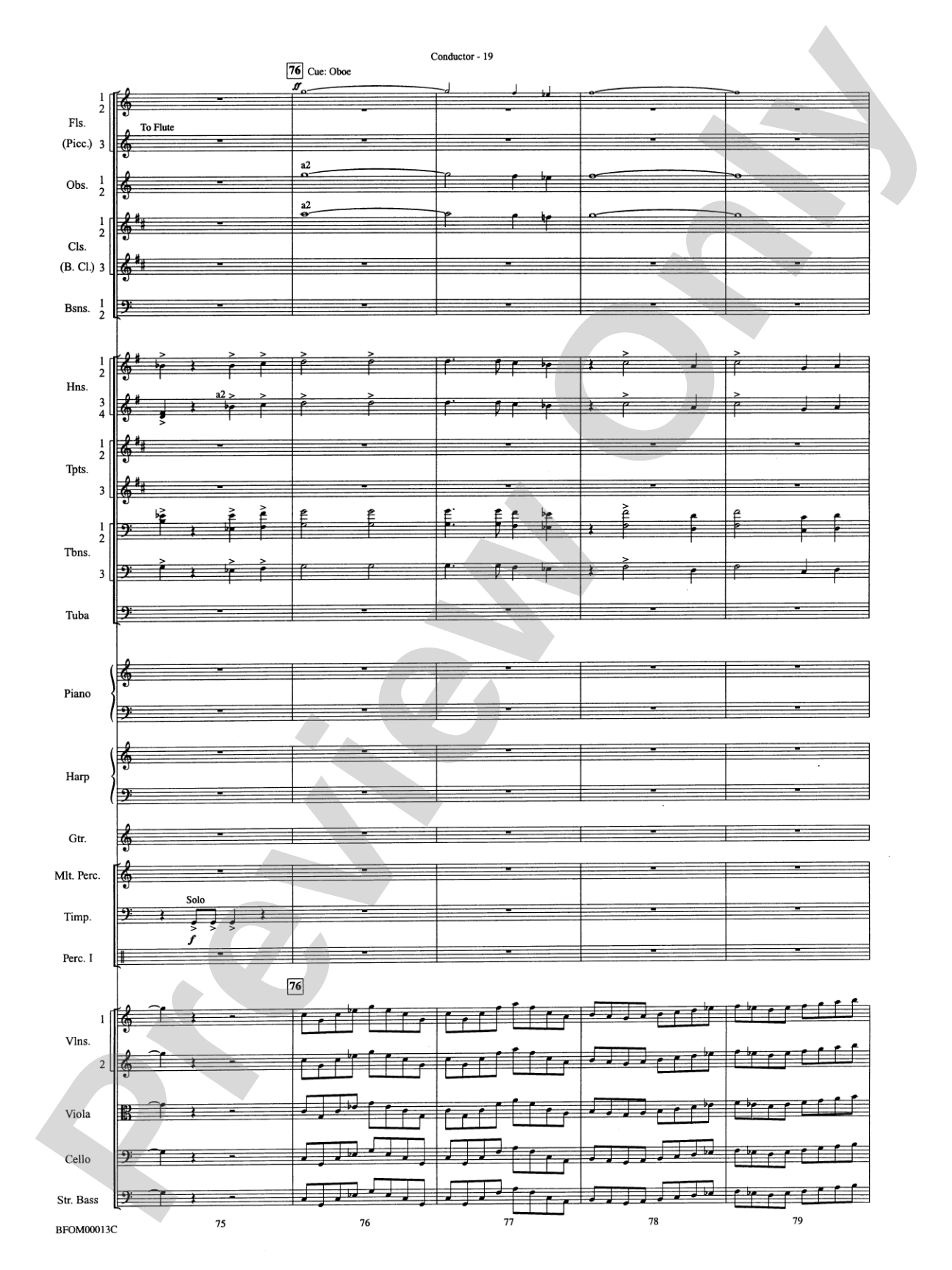 American Salute: Full Orchestra Conductor Score & Parts