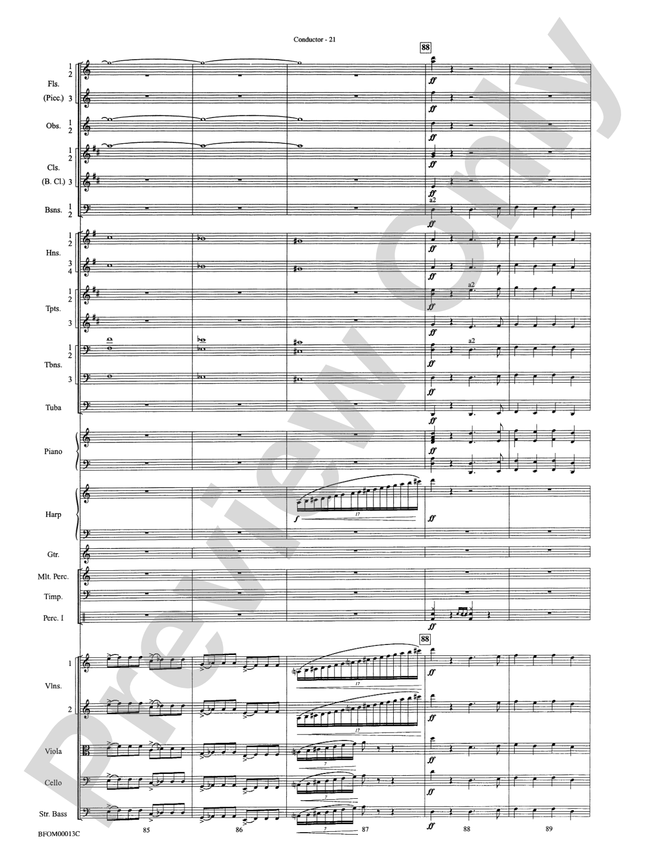 American Salute: Full Orchestra Conductor Score & Parts