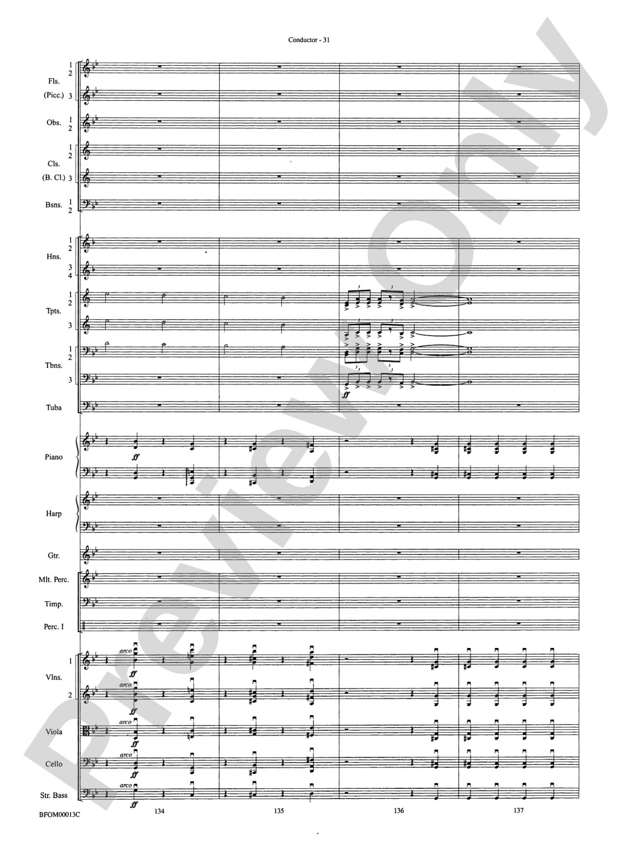 American Salute: Full Orchestra Conductor Score & Parts