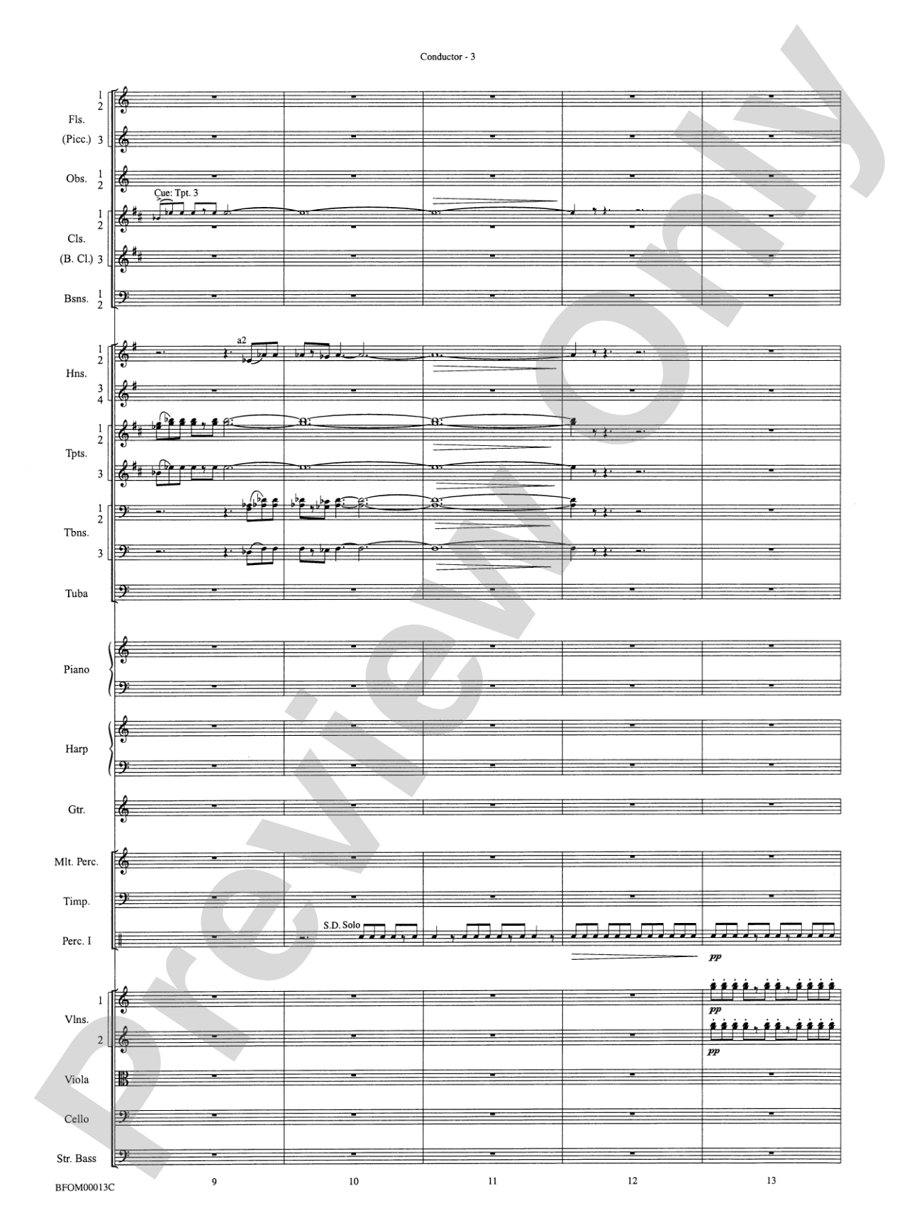 American Salute: Full Orchestra Conductor Score & Parts