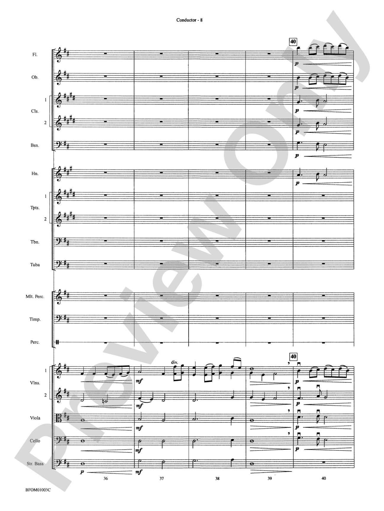 River Songs (based on "Deep River" and "Shall We Gather at the River"): Full Orchestra Conductor Score & Parts