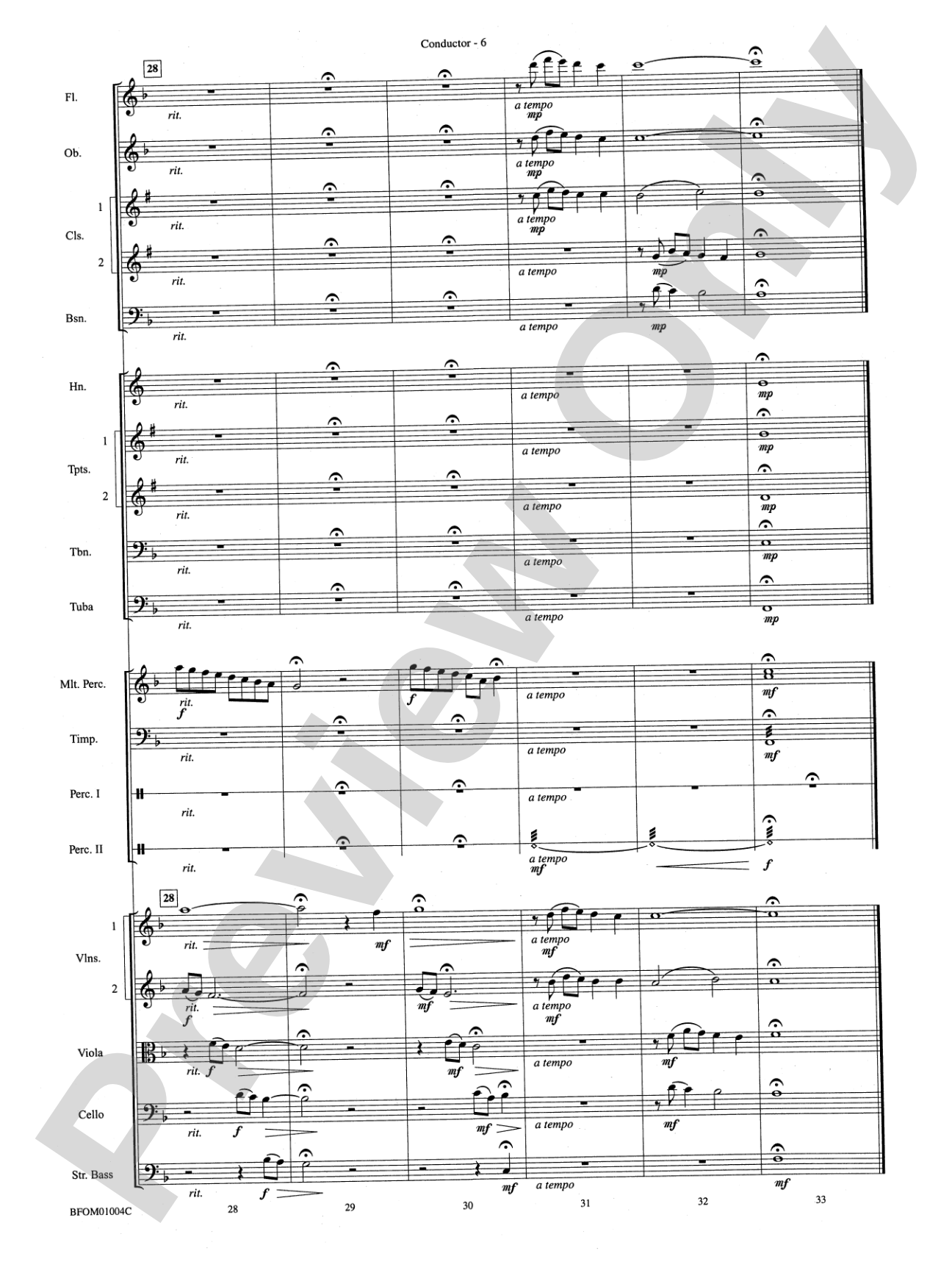 Shenandoah: Full Orchestra Conductor Score & Parts