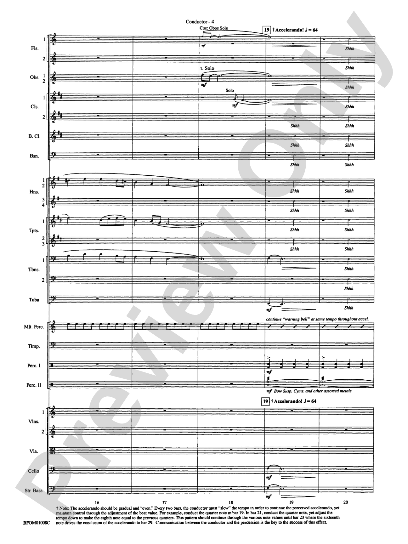 The Great Locomotive Chase: Full Orchestra Conductor Score & Parts