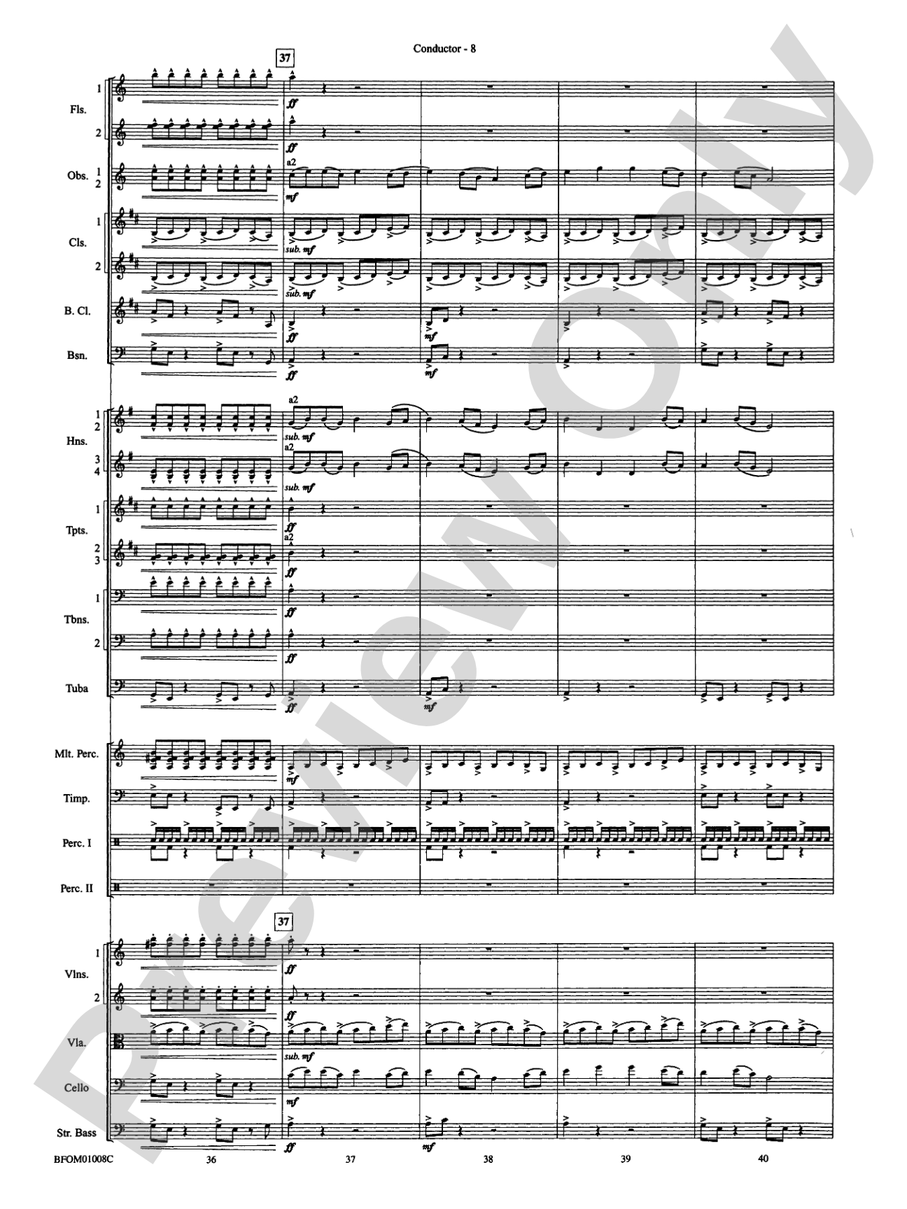 The Great Locomotive Chase: Full Orchestra Conductor Score & Parts
