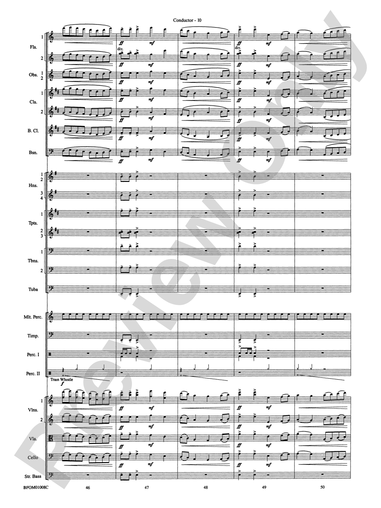 The Great Locomotive Chase: Full Orchestra Conductor Score & Parts