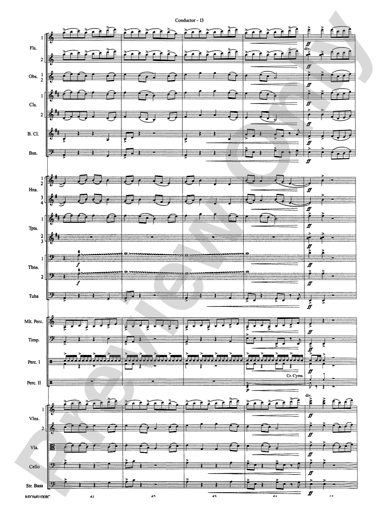 The Great Locomotive Chase: Full Orchestra Conductor Score & Parts