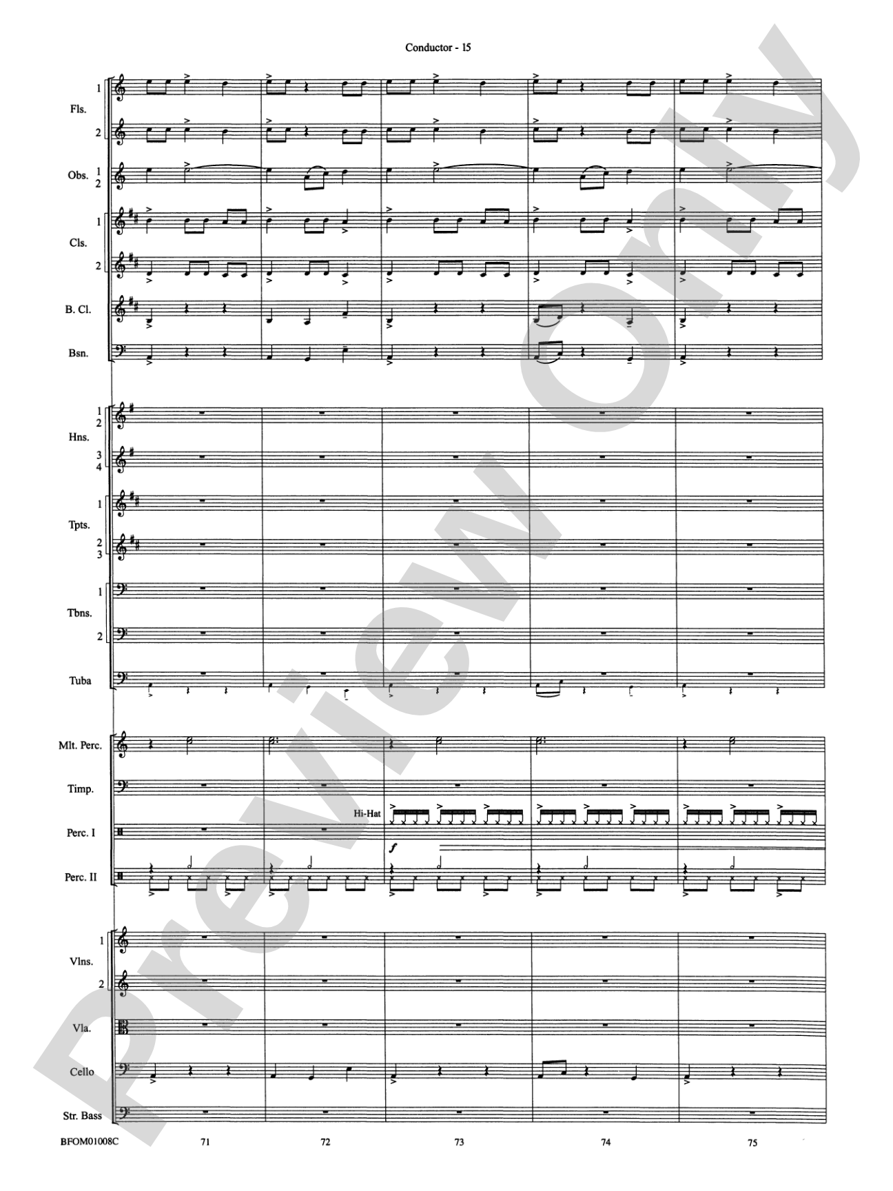 The Great Locomotive Chase: Full Orchestra Conductor Score & Parts