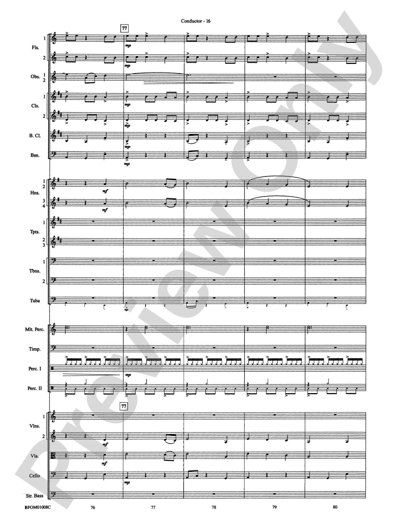 The Great Locomotive Chase: Full Orchestra Conductor Score & Parts