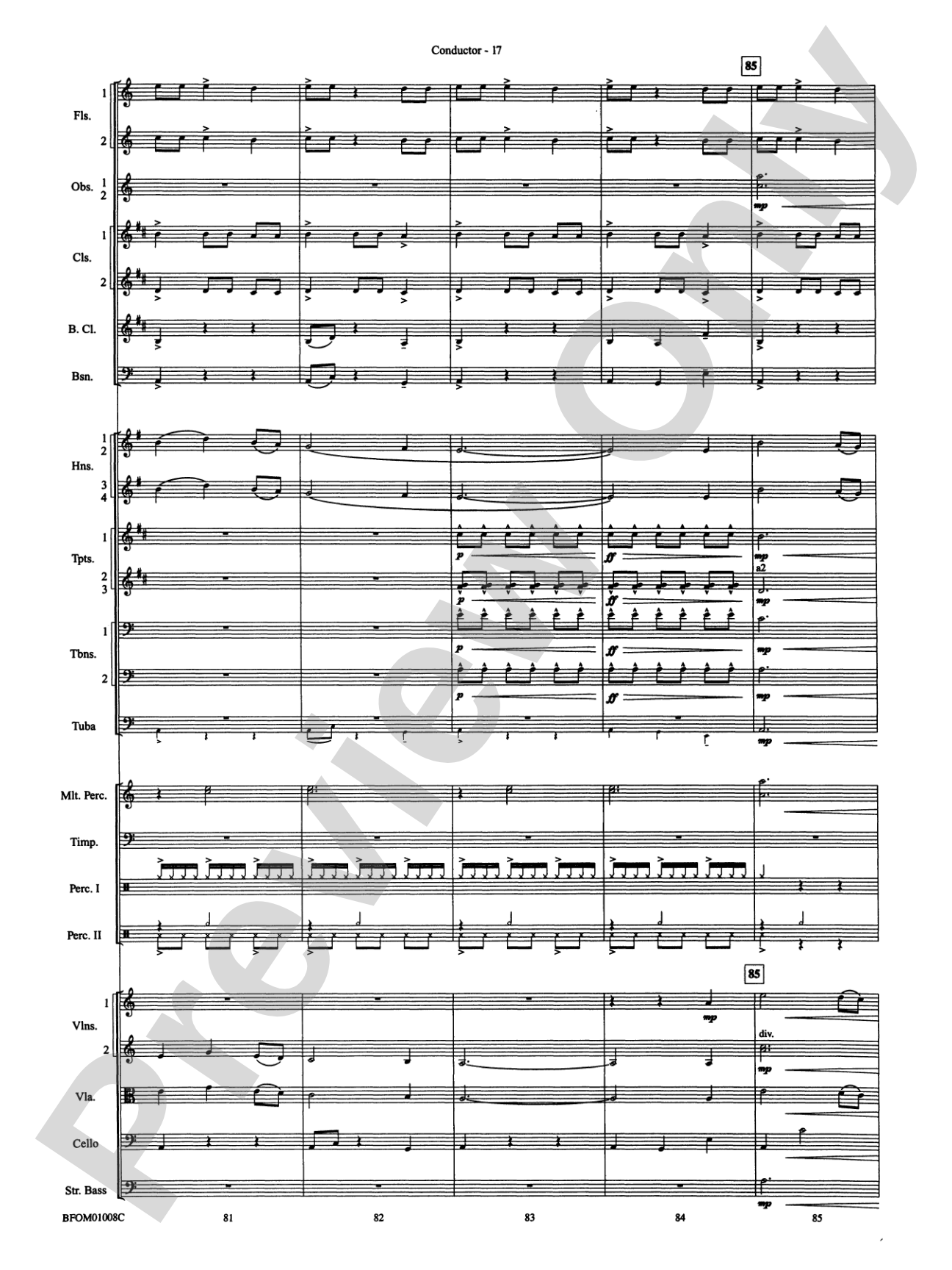 The Great Locomotive Chase: Full Orchestra Conductor Score & Parts