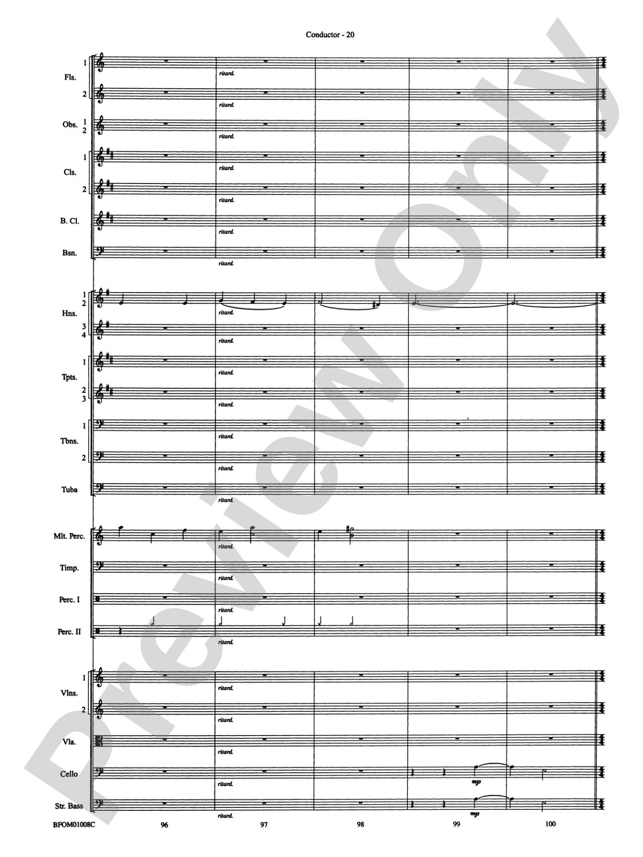 The Great Locomotive Chase: Full Orchestra Conductor Score & Parts