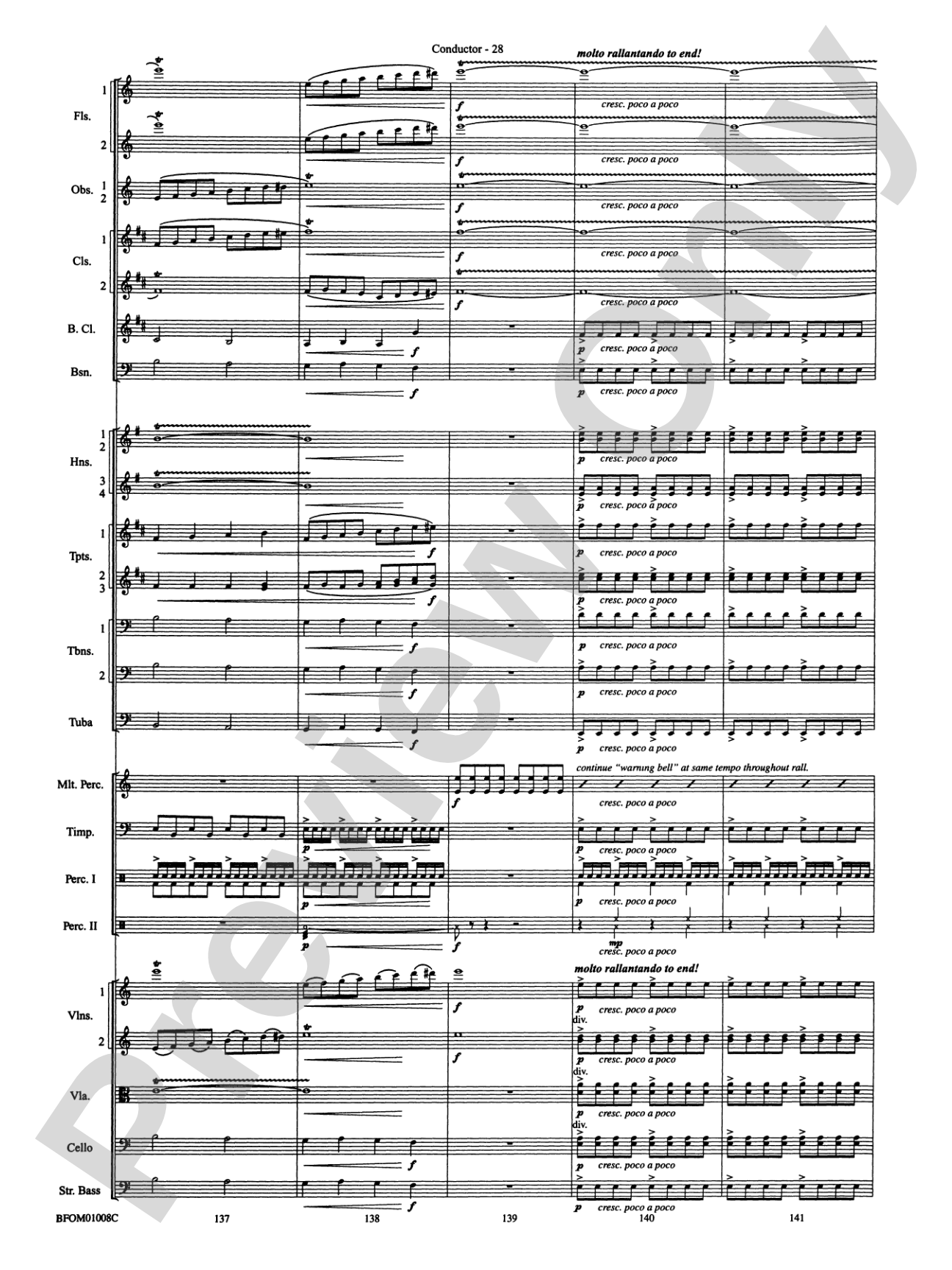The Great Locomotive Chase: Full Orchestra Conductor Score & Parts