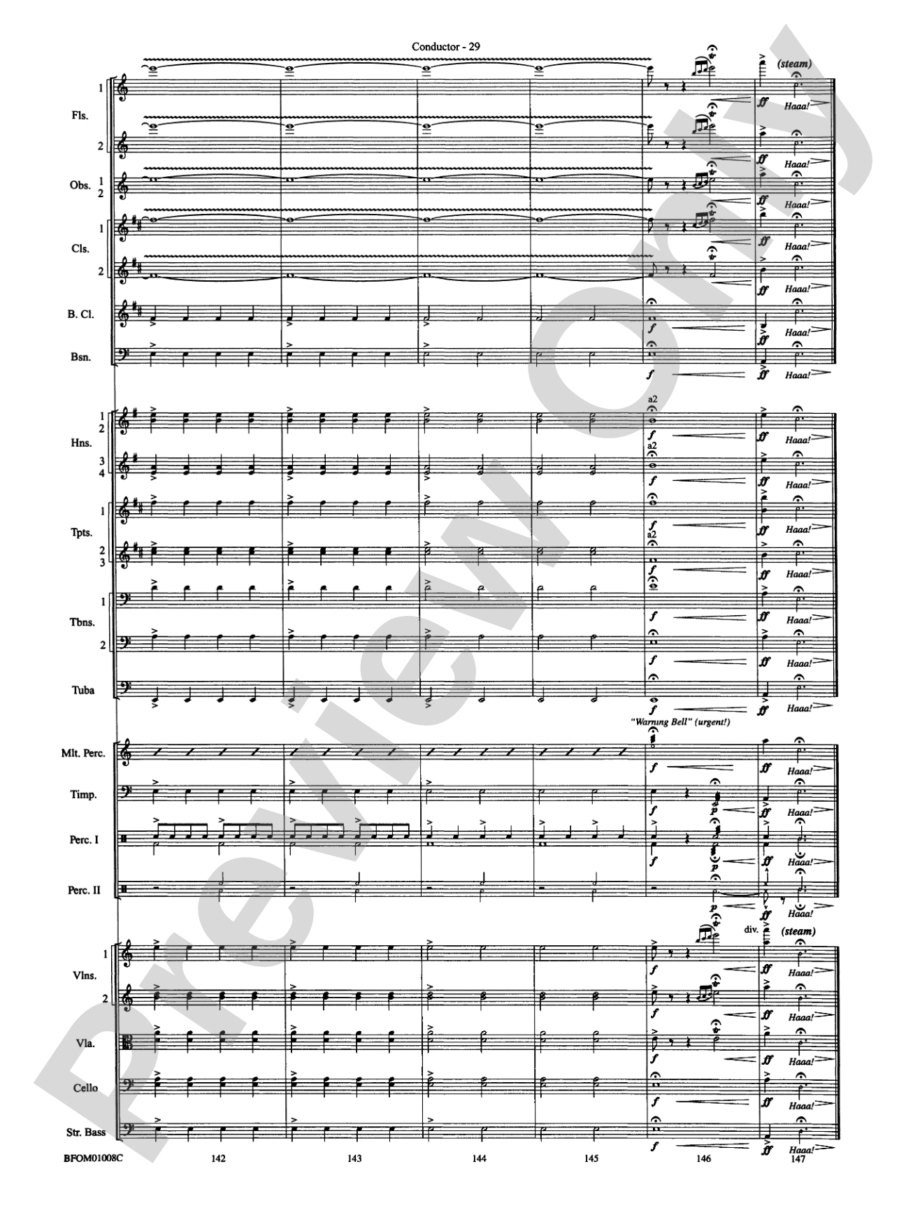 The Great Locomotive Chase: Full Orchestra Conductor Score & Parts