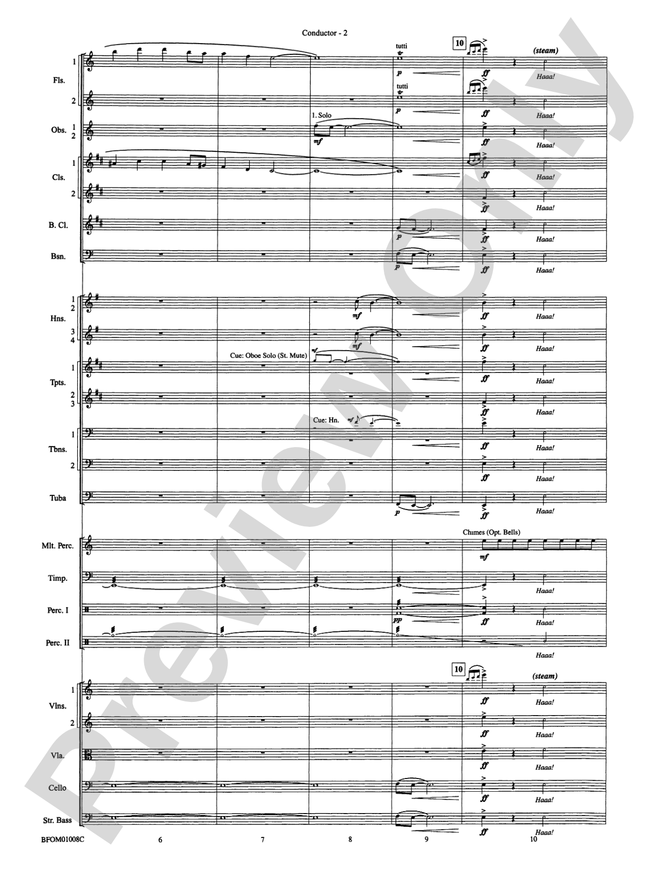 The Great Locomotive Chase: Full Orchestra Conductor Score & Parts