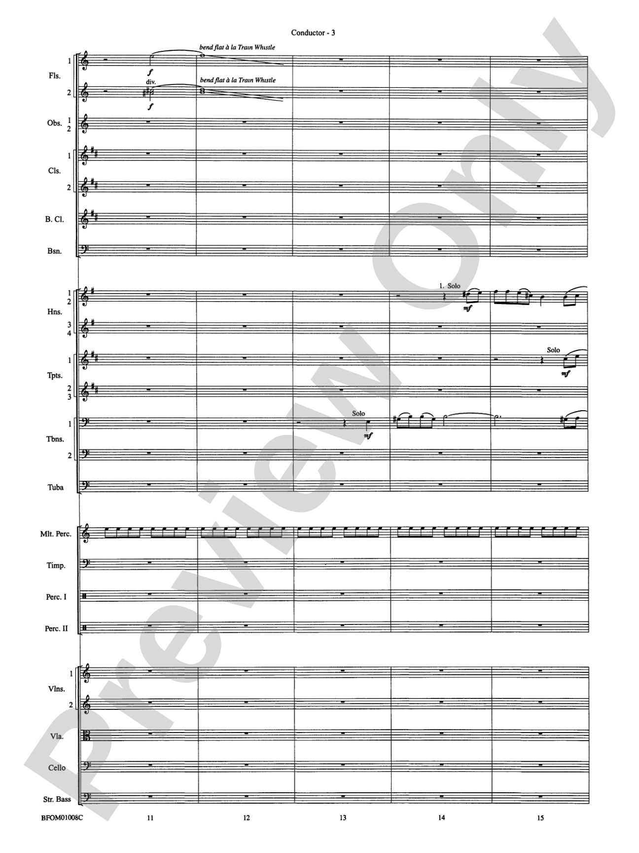 The Great Locomotive Chase: Full Orchestra Conductor Score & Parts