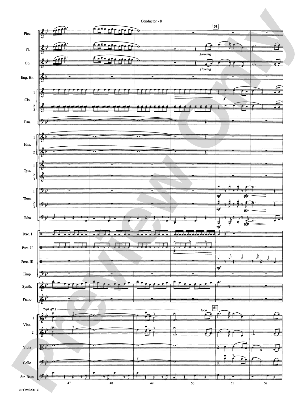 Flying: Full Orchestra Conductor Score & Parts