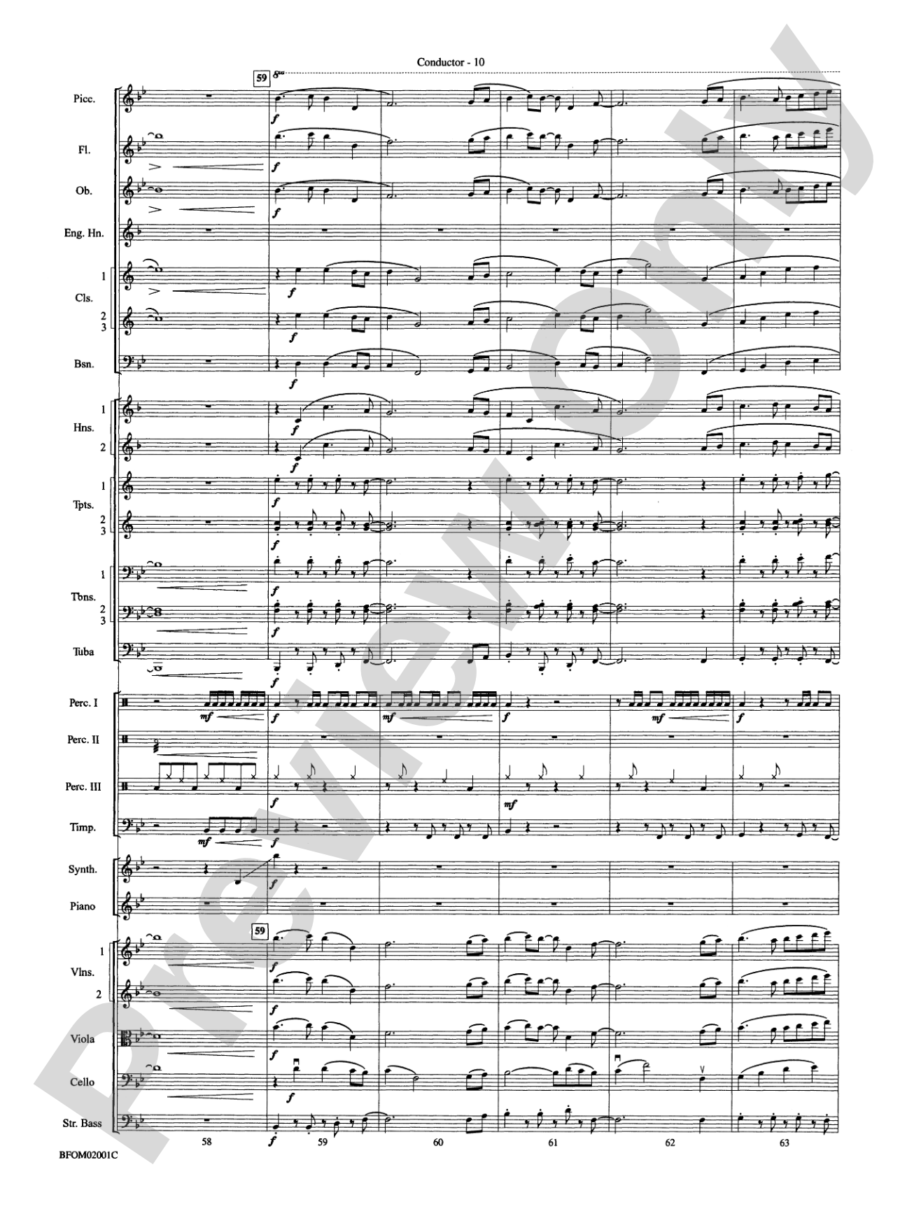 Flying: Full Orchestra Conductor Score & Parts