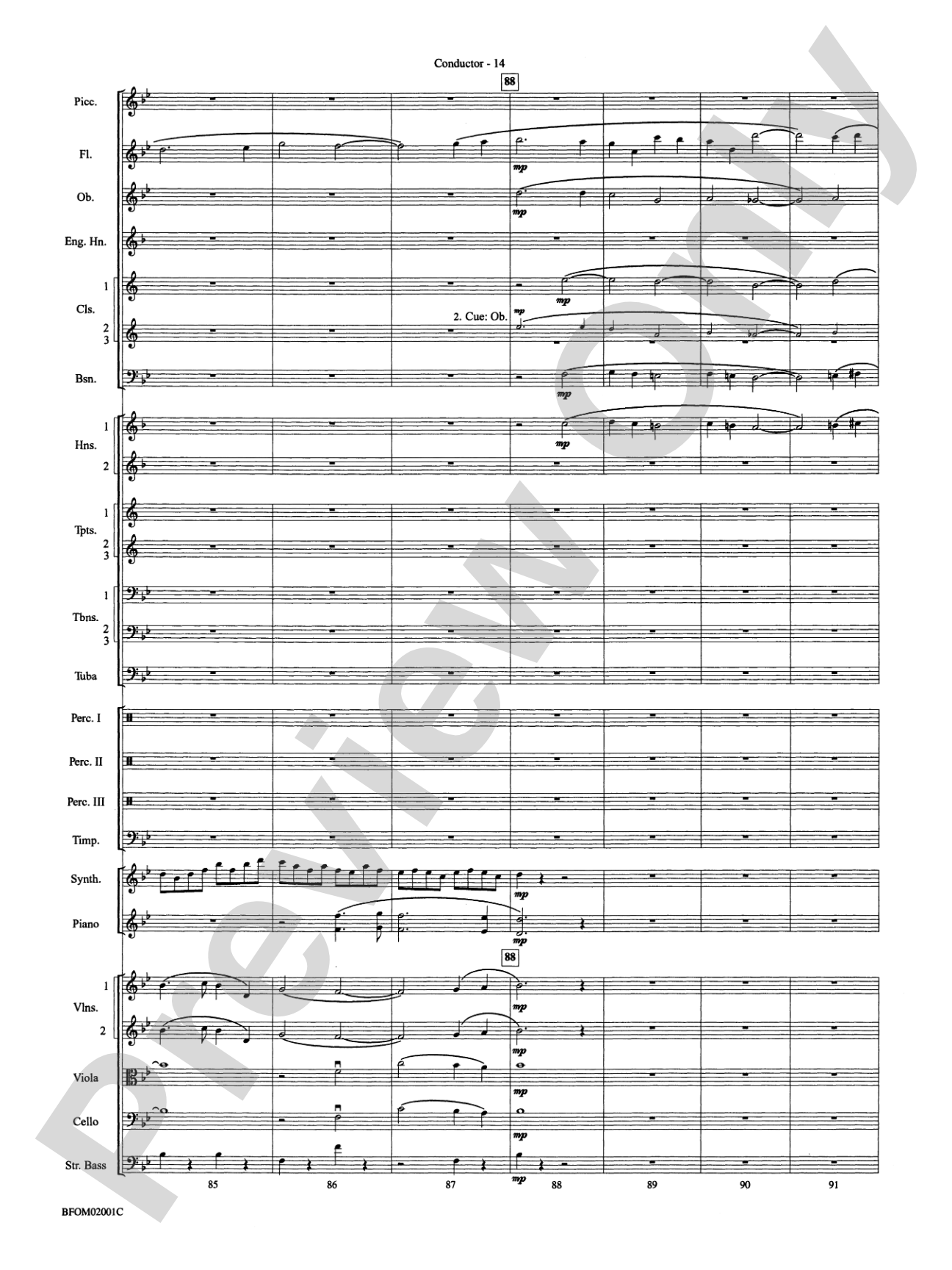 Flying: Full Orchestra Conductor Score & Parts