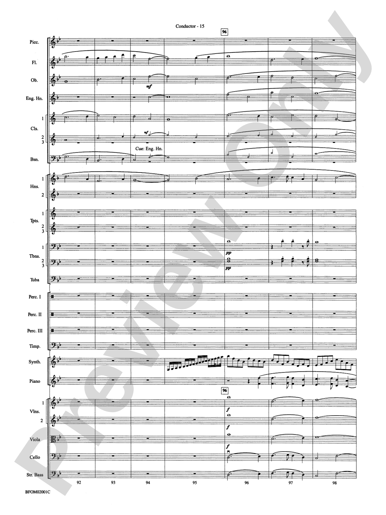 Flying: Full Orchestra Conductor Score & Parts