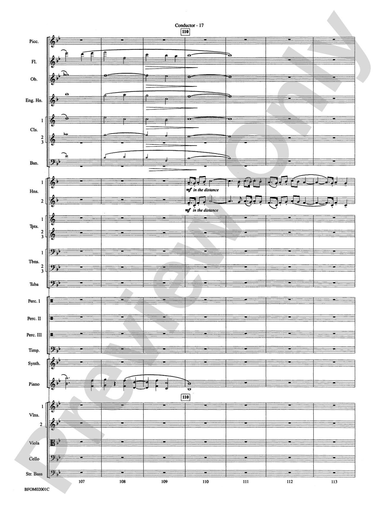 Flying: Full Orchestra Conductor Score & Parts
