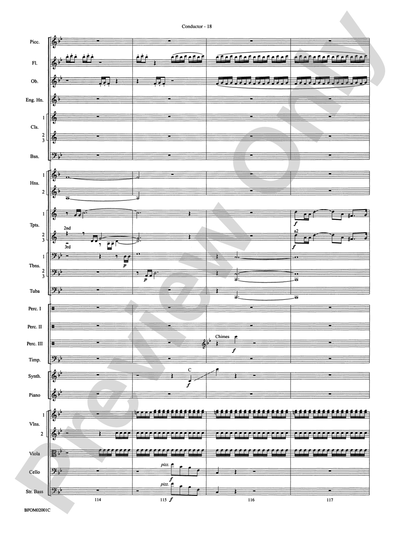 Flying: Full Orchestra Conductor Score & Parts