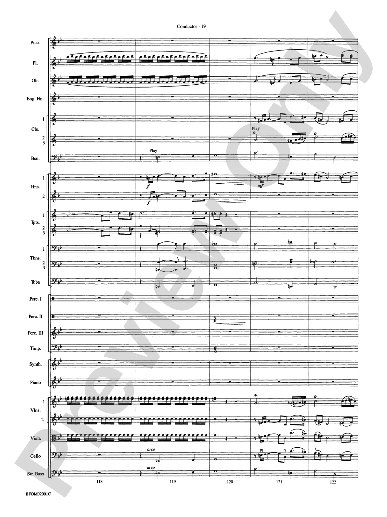 Flying: Full Orchestra Conductor Score & Parts