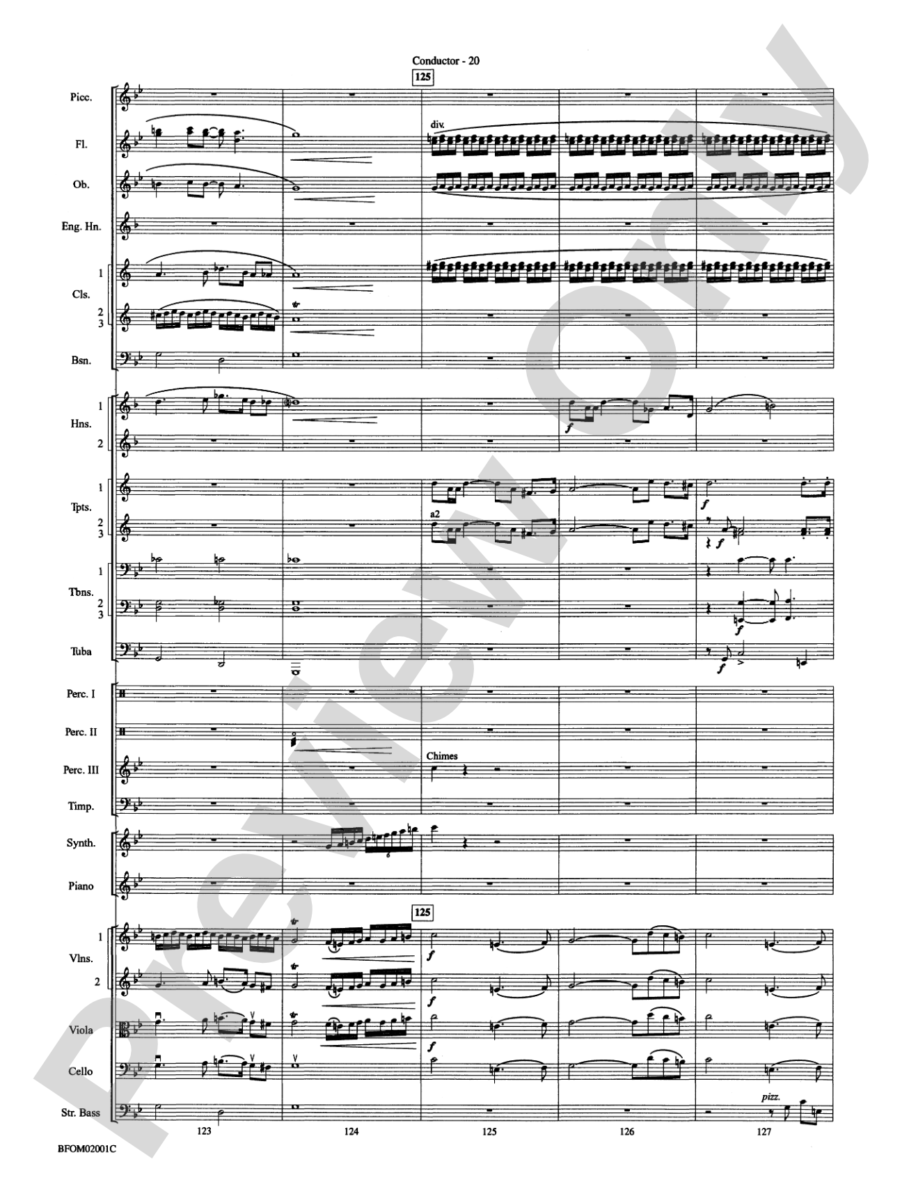 Flying: Full Orchestra Conductor Score & Parts