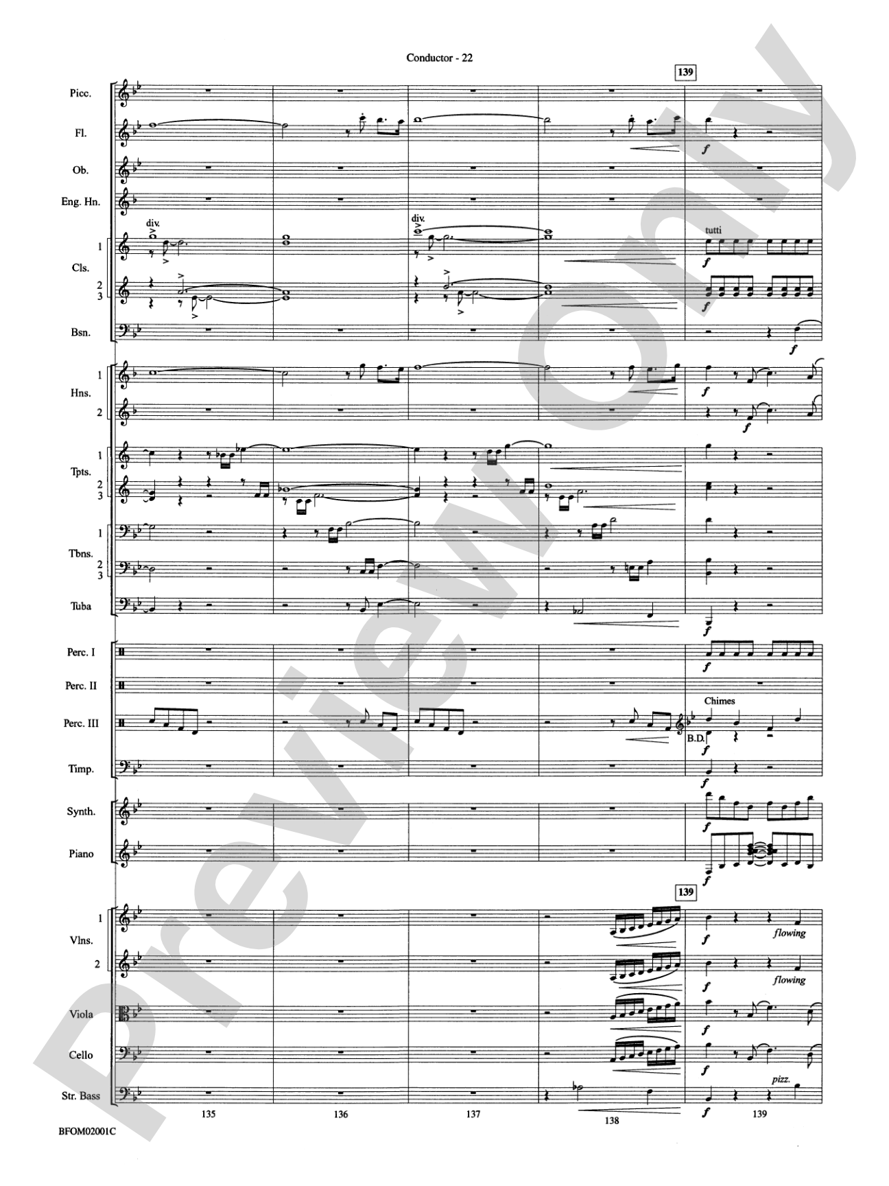 Flying: Full Orchestra Conductor Score & Parts