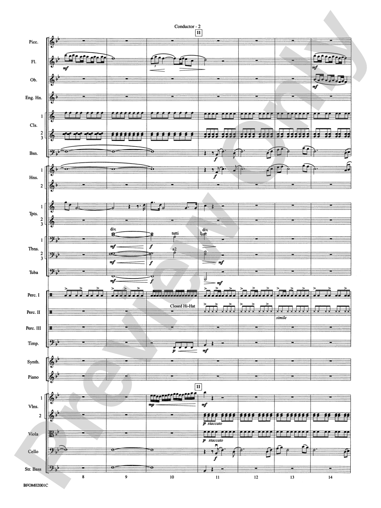Flying: Full Orchestra Conductor Score & Parts