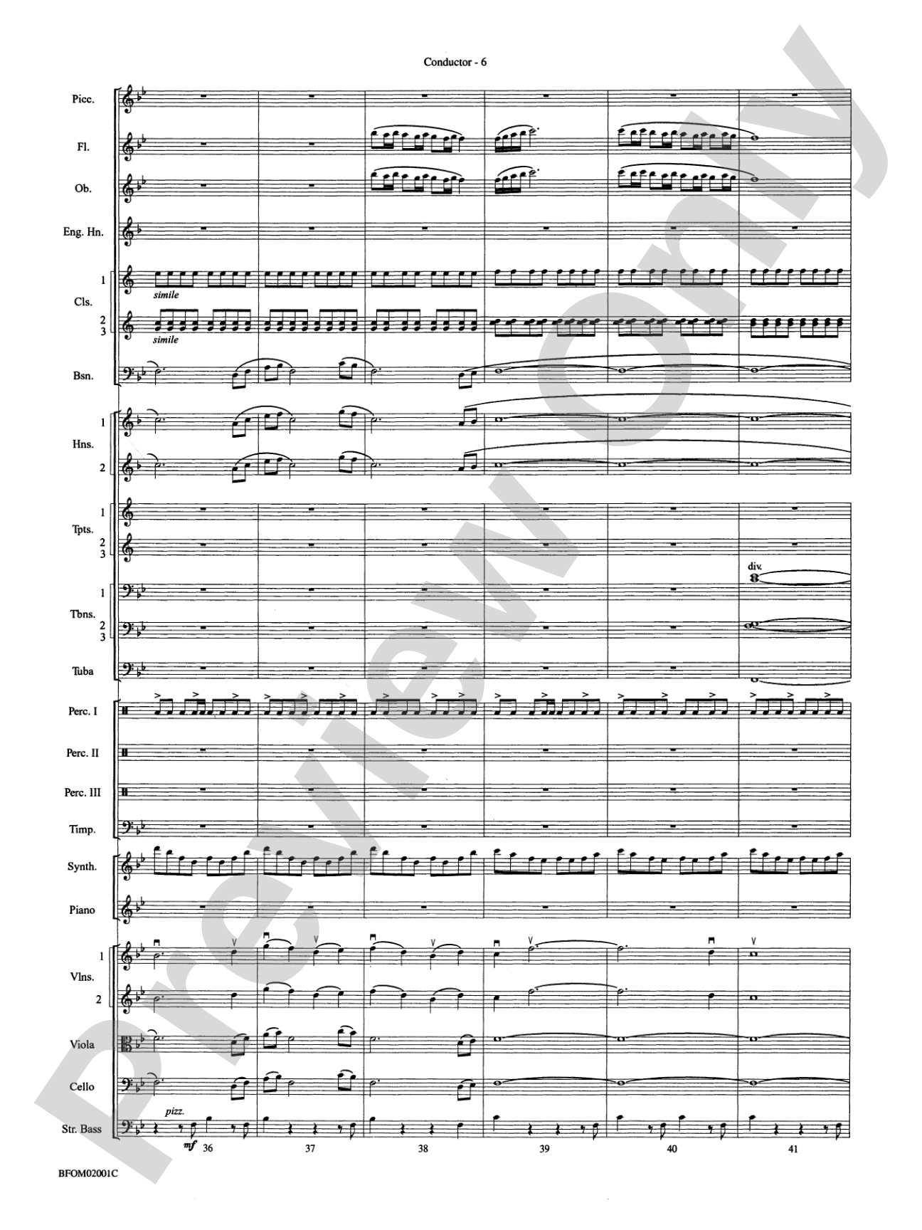 Flying: Full Orchestra Conductor Score & Parts