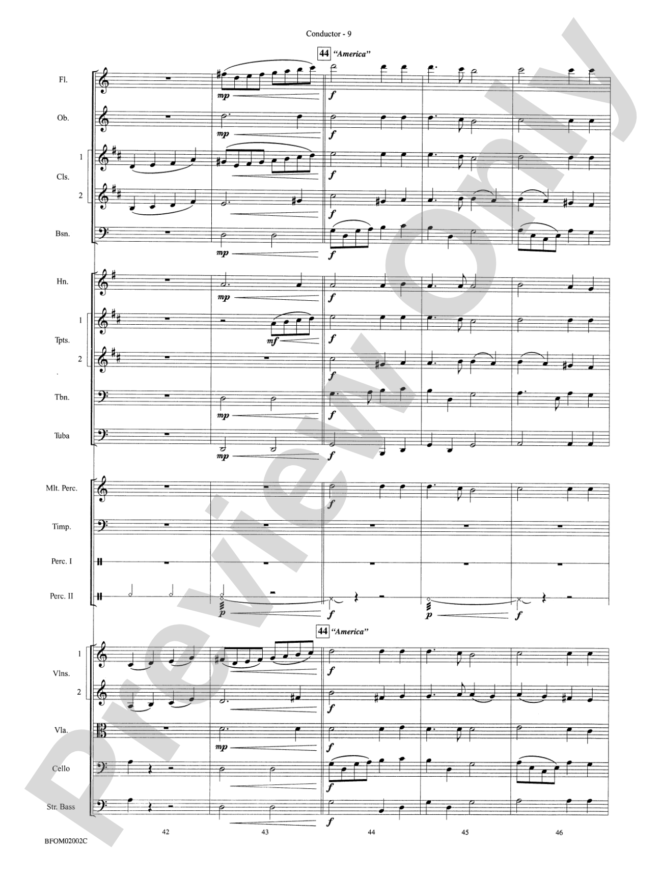 Patriotic Bits & Pieces (based on Favorite American Themes): Full Orchestra Conductor Score & Parts