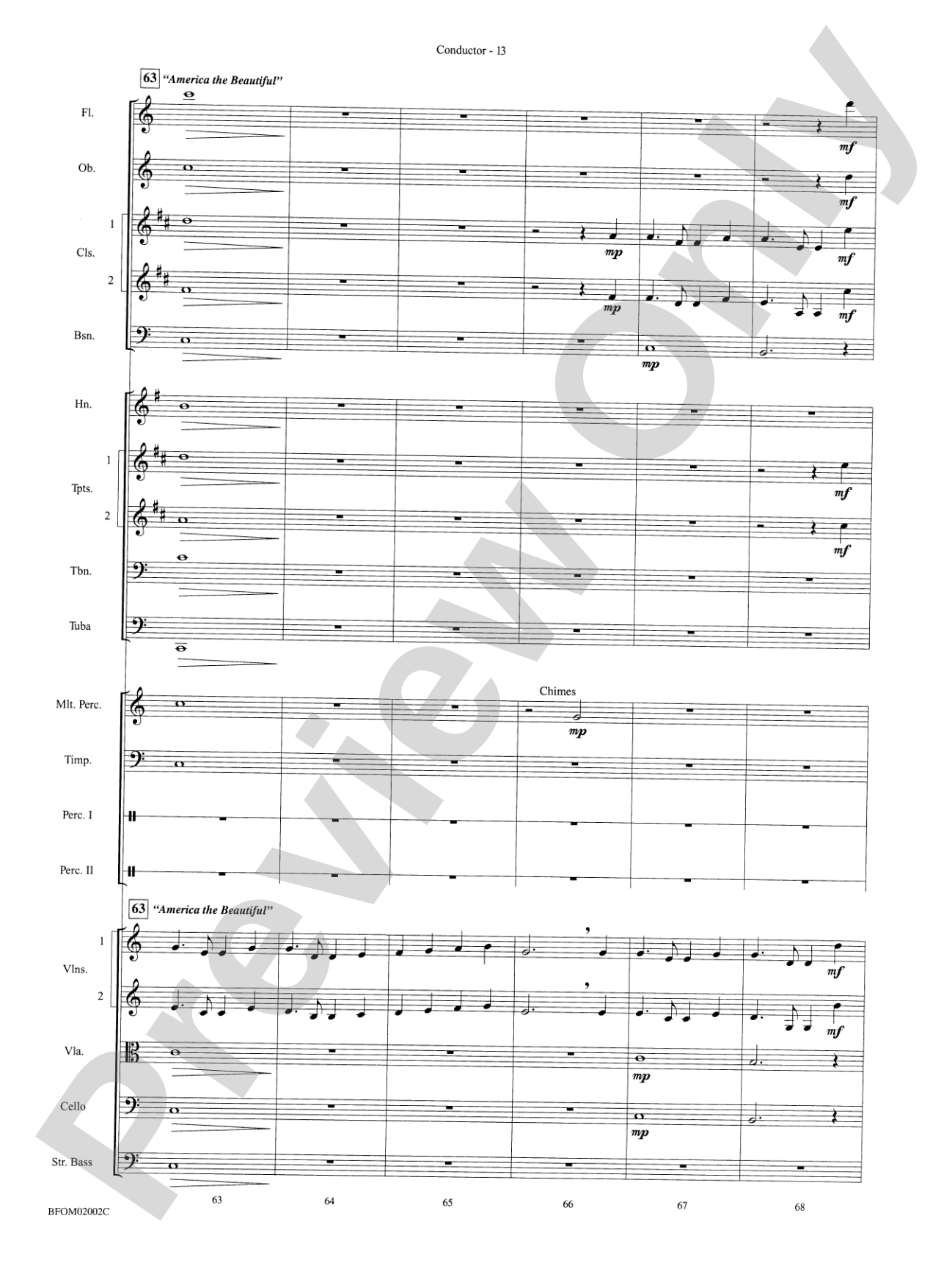 Patriotic Bits & Pieces (based on Favorite American Themes): Full Orchestra Conductor Score & Parts