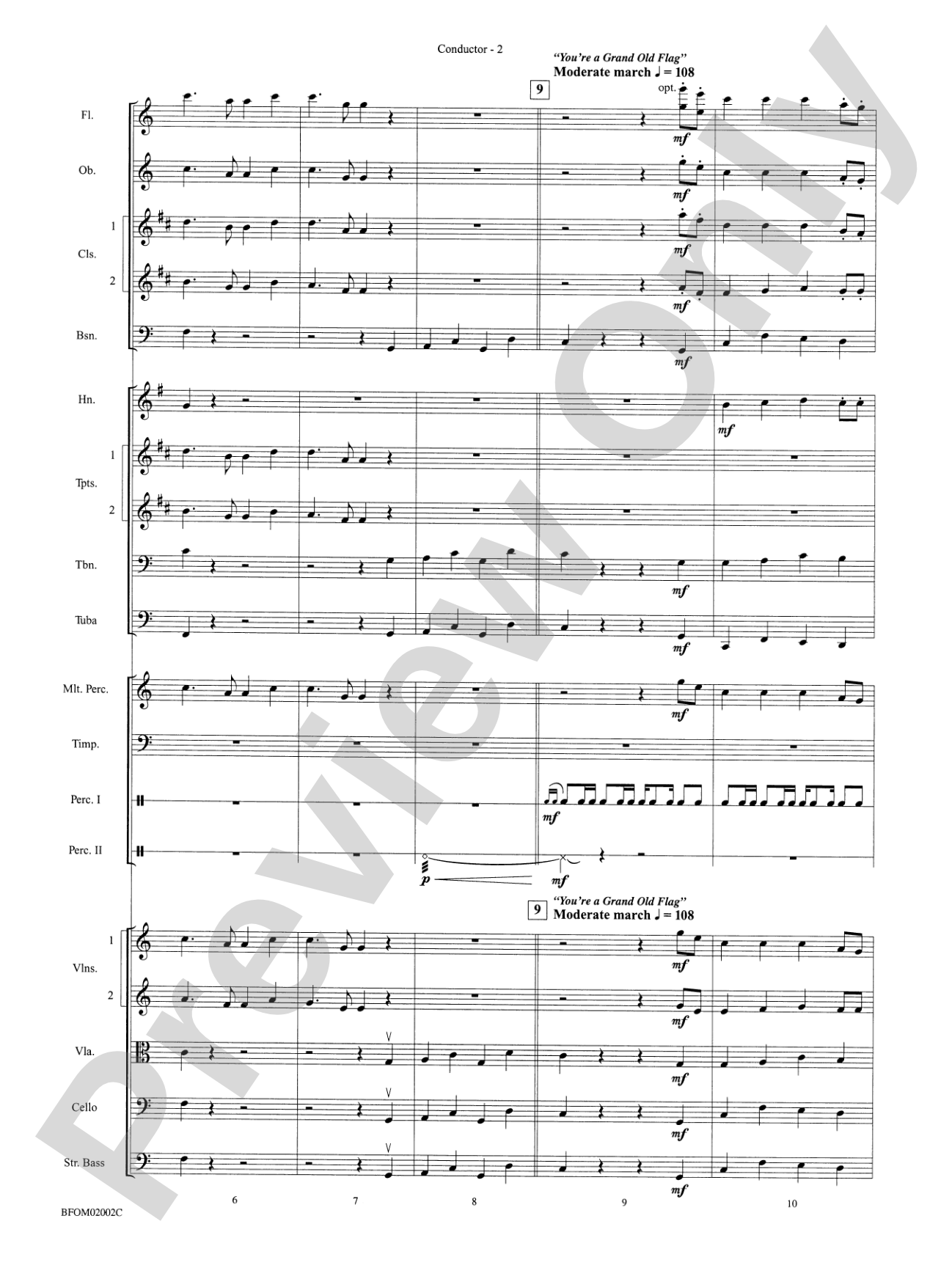 Patriotic Bits & Pieces (based on Favorite American Themes): Full Orchestra Conductor Score & Parts