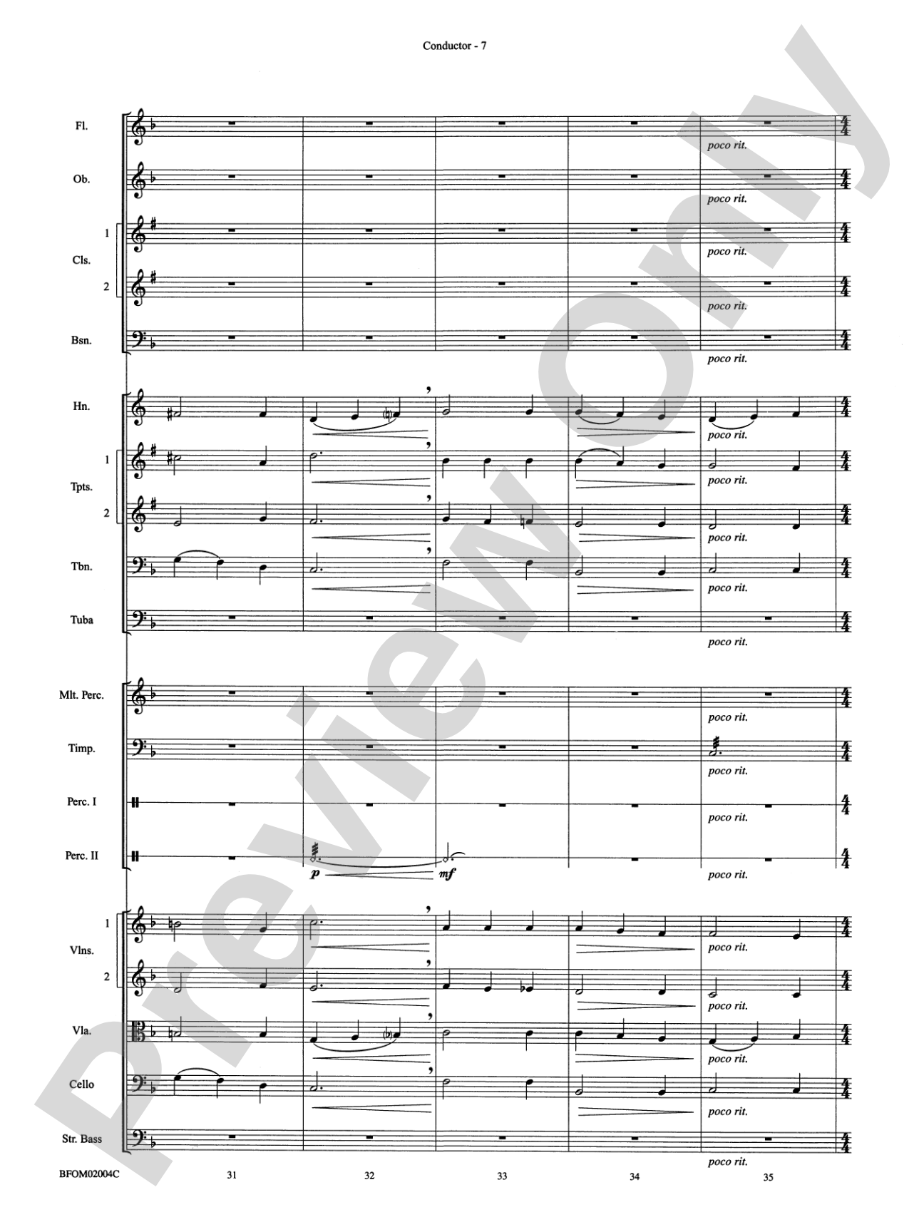 To Reap the Blessings of Freedom (A Medley of Hymns of the United States Armed Forces): Full Orchestra Conductor Score & Parts