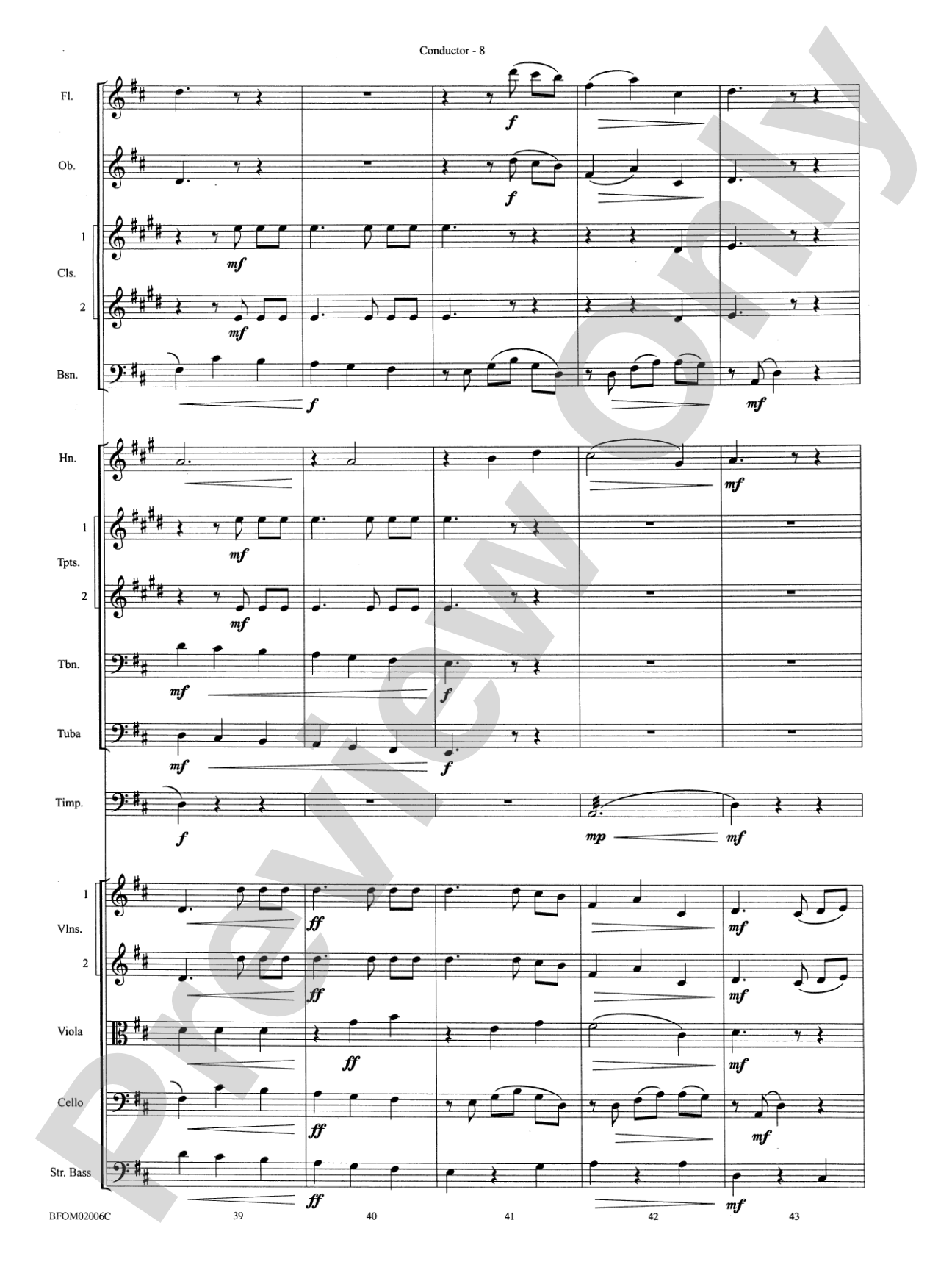 Intermezzo (from Cavalleria Rusticana): Full Orchestra Conductor Score & Parts