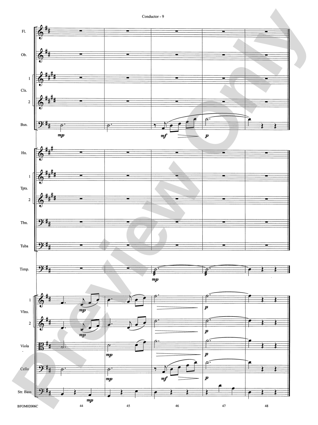 Intermezzo (from Cavalleria Rusticana): Full Orchestra Conductor Score & Parts