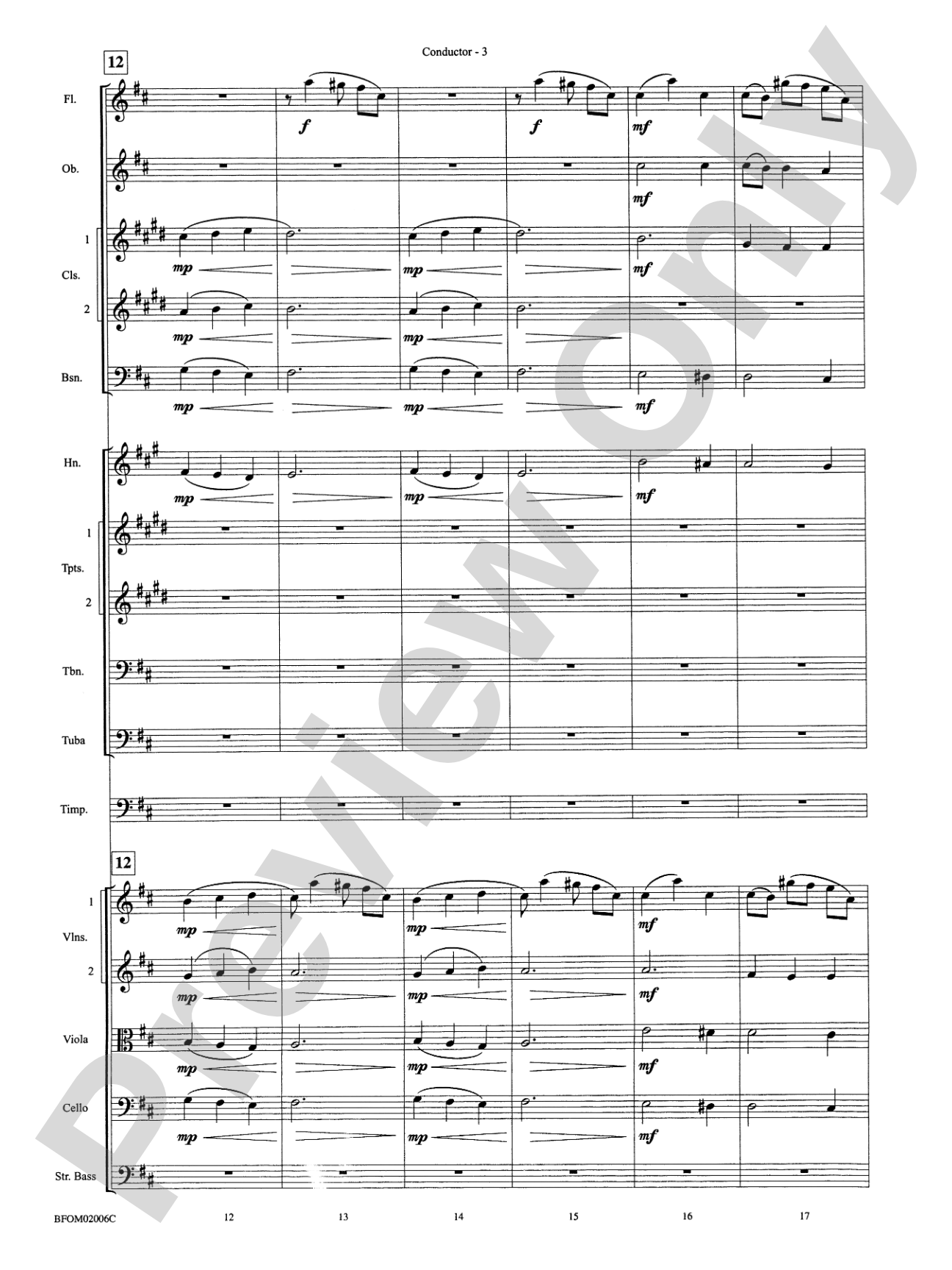 Intermezzo (from Cavalleria Rusticana): Full Orchestra Conductor Score & Parts