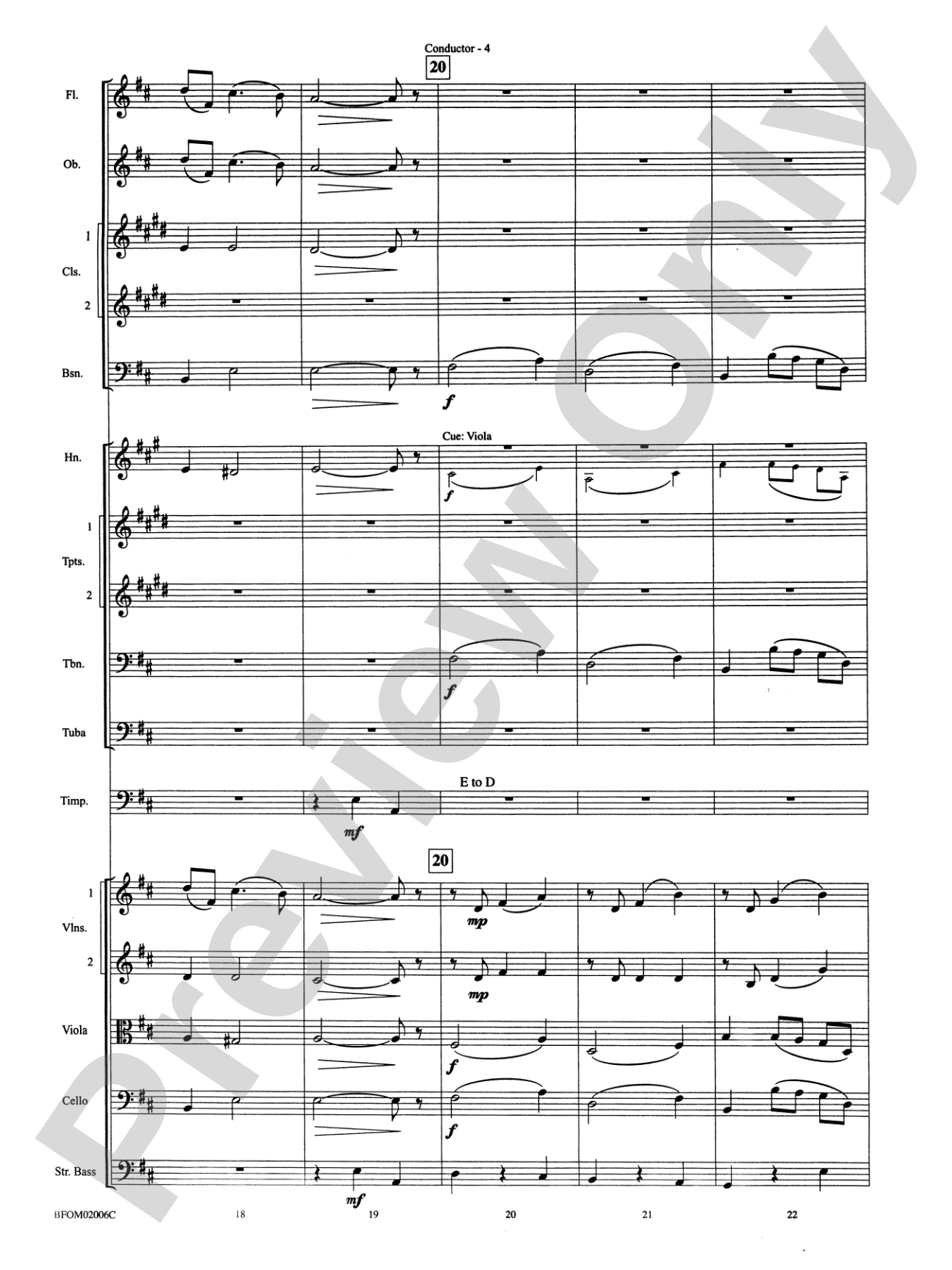 Intermezzo (from Cavalleria Rusticana): Full Orchestra Conductor Score & Parts