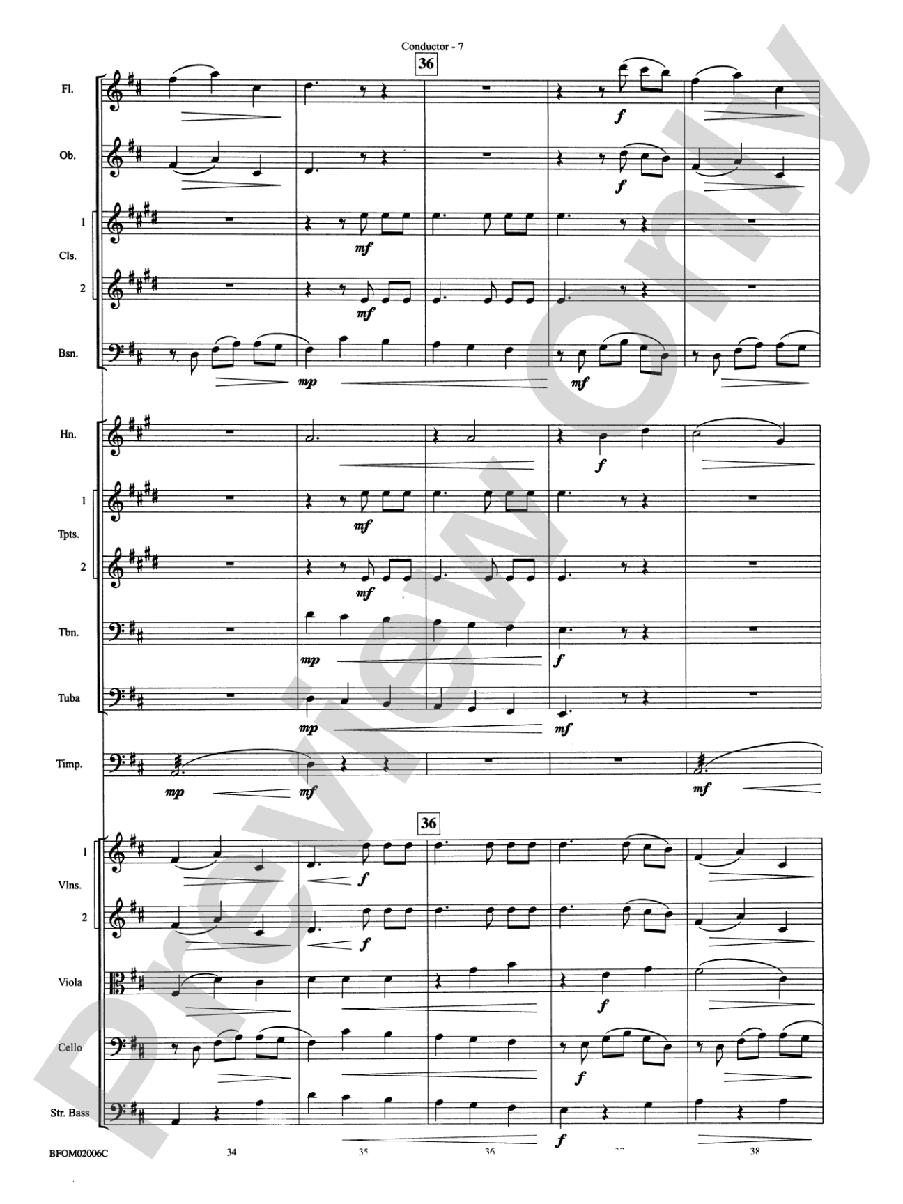 Intermezzo (from Cavalleria Rusticana): Full Orchestra Conductor Score & Parts