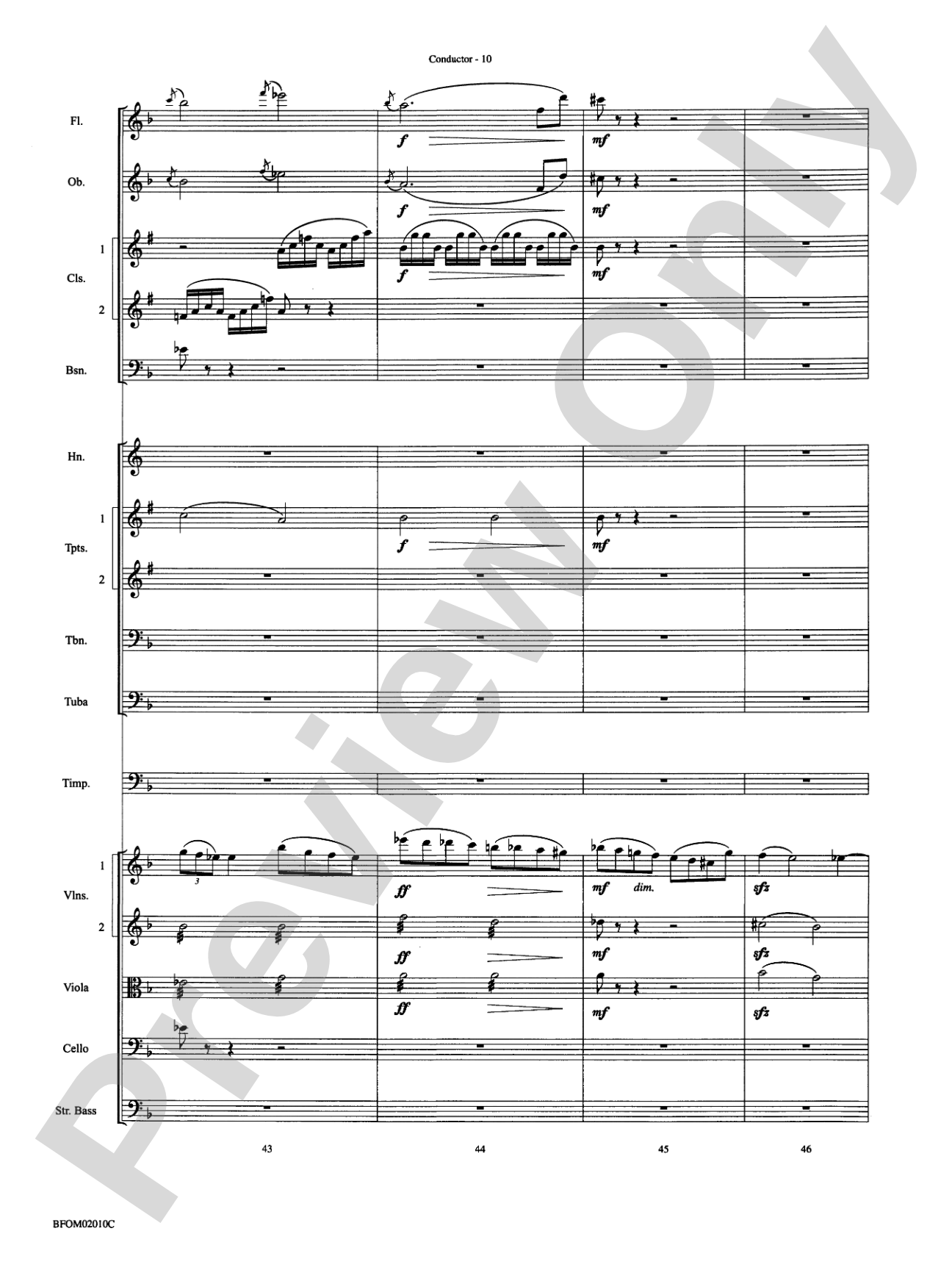 Largo ("Going Home" from the New World Symphony): Full Orchestra Conductor Score & Parts