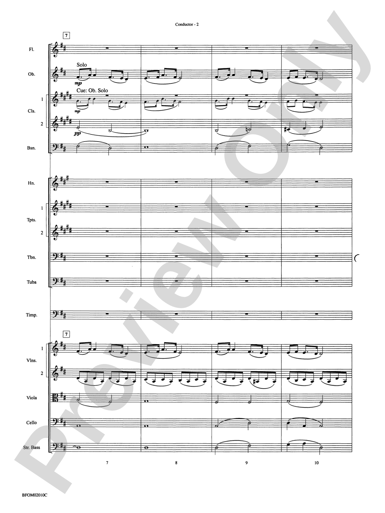 Largo ("Going Home" from the New World Symphony): Full Orchestra Conductor Score & Parts