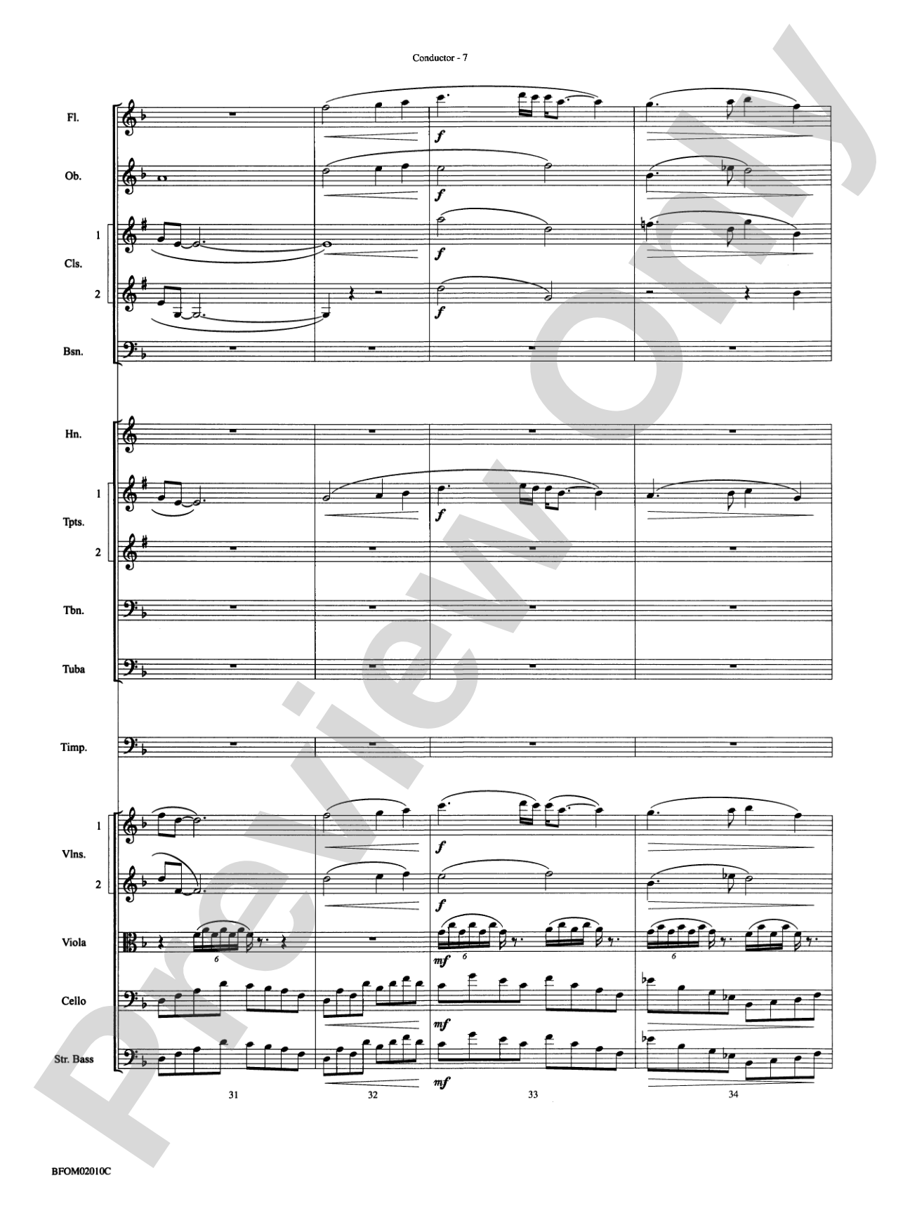 Largo ("Going Home" from the New World Symphony): Full Orchestra Conductor Score & Parts
