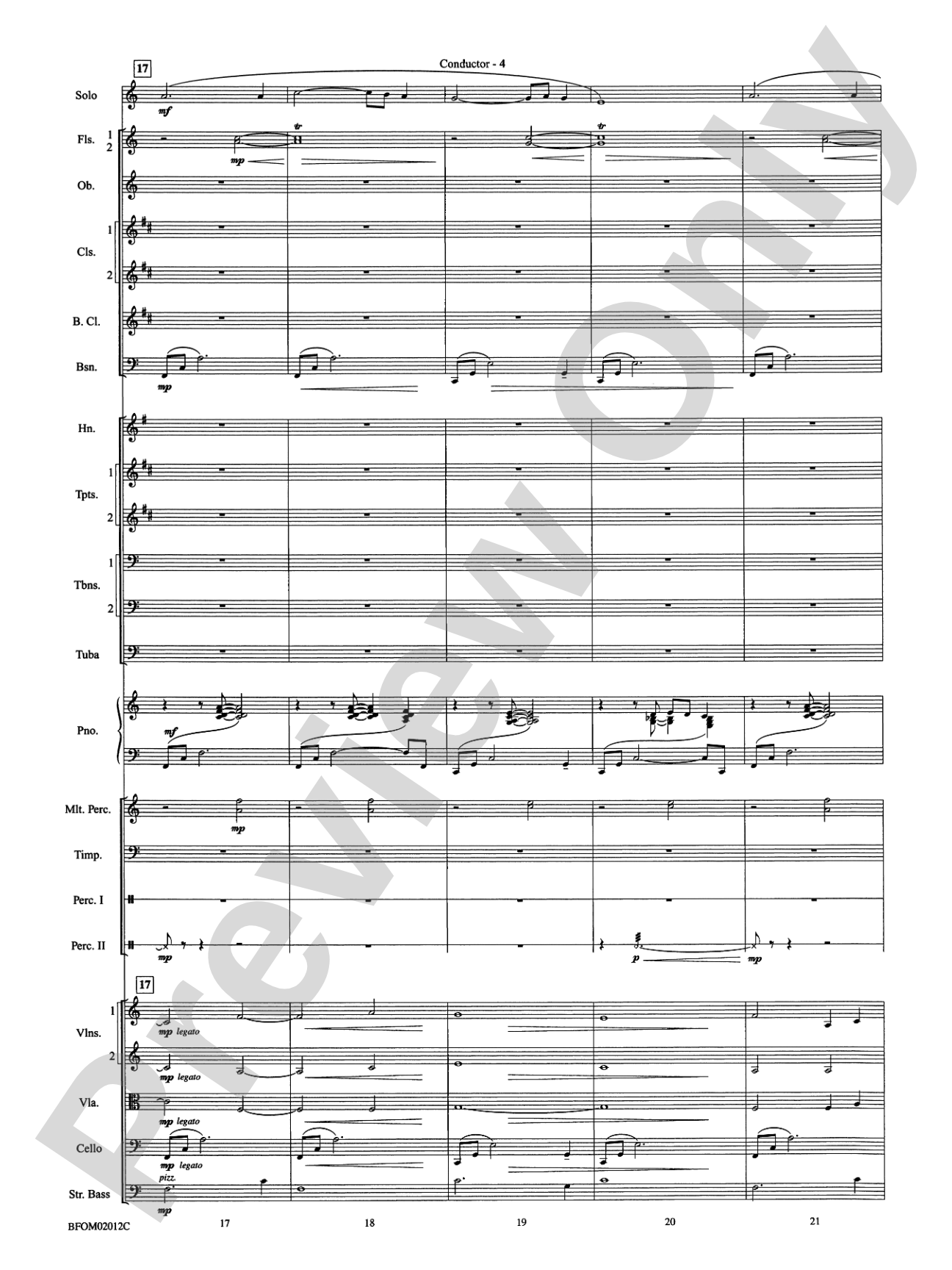 All Is Calm (Based on "Silent Night"): Full Orchestra Conductor Score & Parts