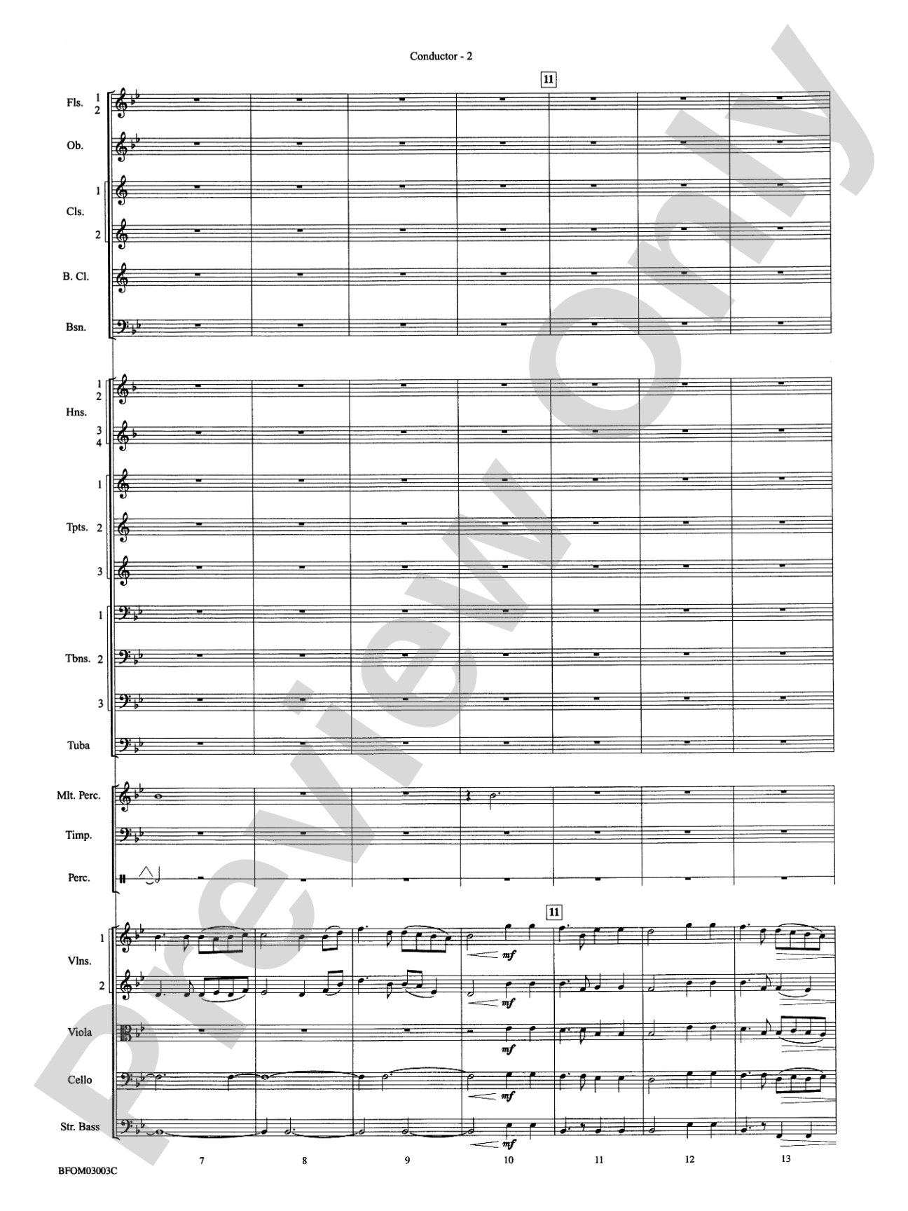 Once in David's City: Full Orchestra Conductor Score & Parts