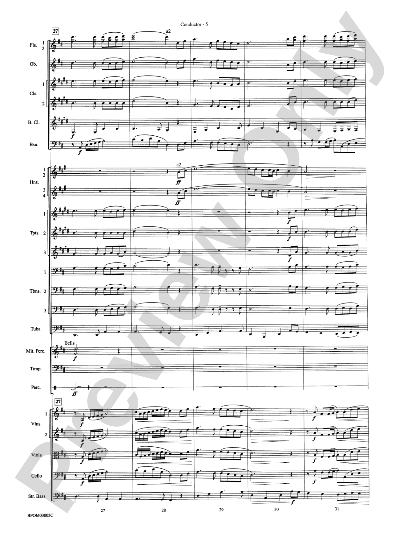 Once in David's City: Full Orchestra Conductor Score & Parts