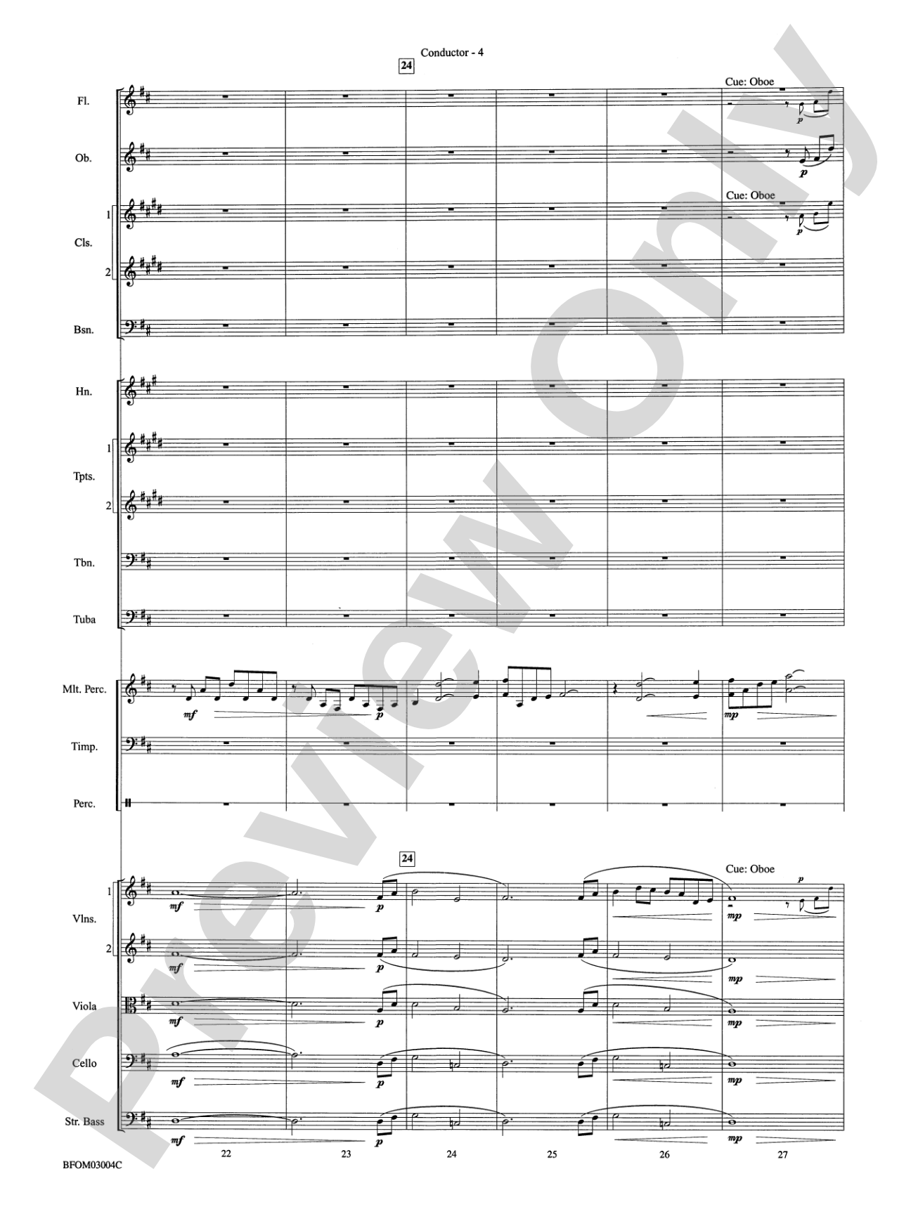 In the Fading Light of Autumn: Full Orchestra Conductor Score & Parts