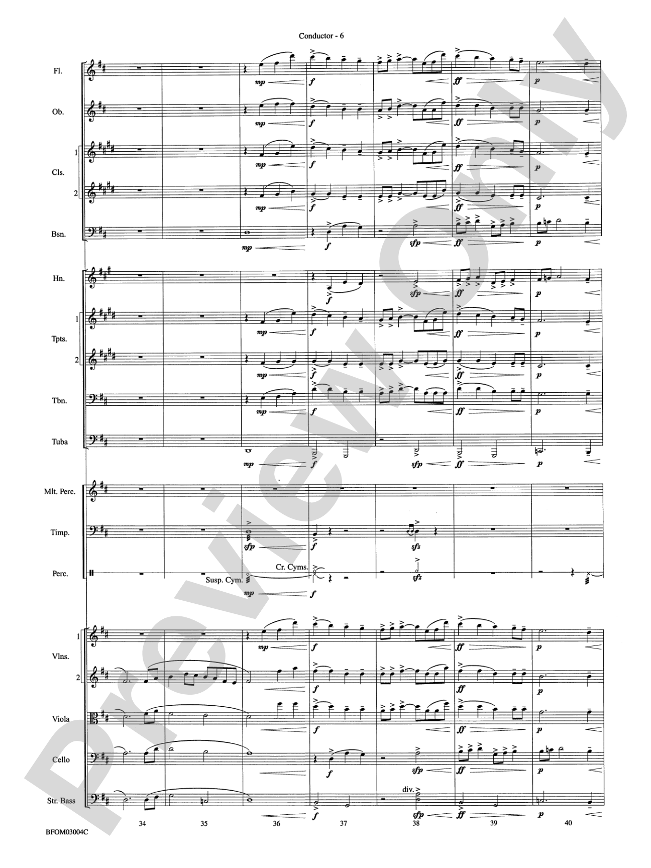 In the Fading Light of Autumn: Full Orchestra Conductor Score & Parts